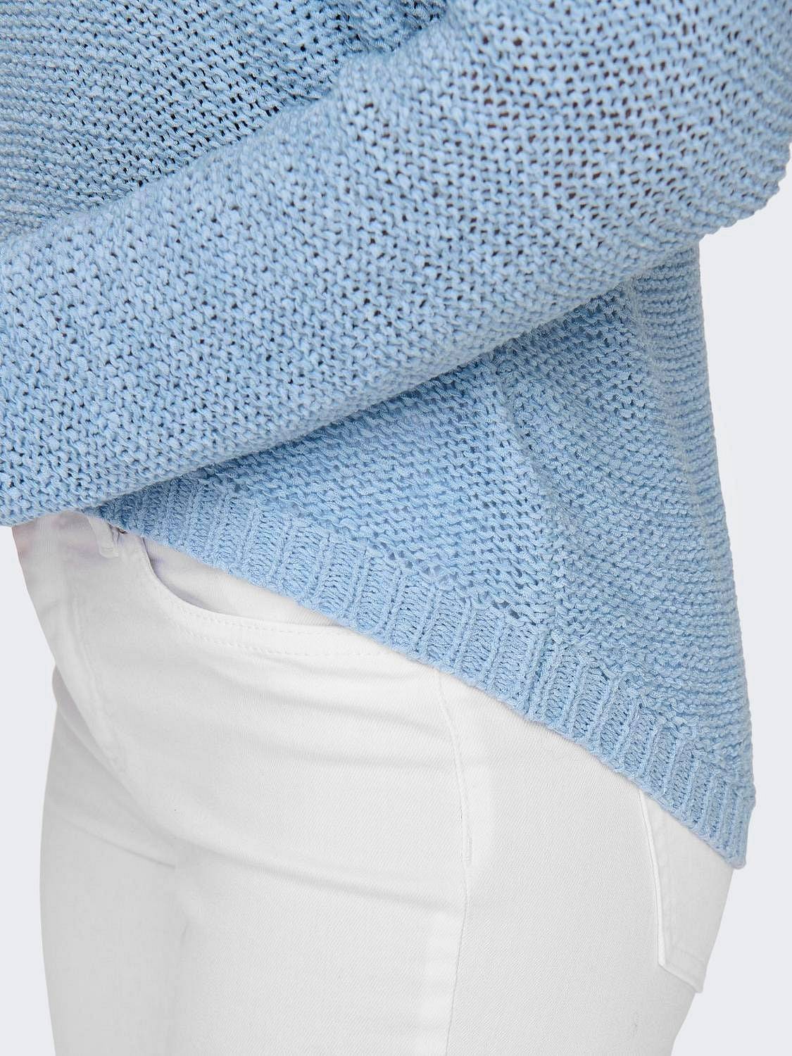 ONLY Geena - Pull en maille texturée Femme bleu azur Photo 4