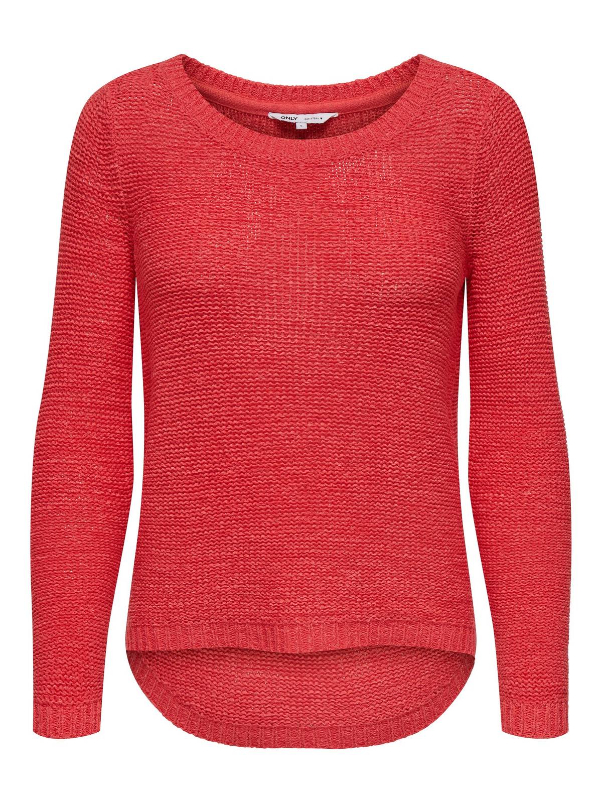ONLY Geena - Pull en maille texturée Femme rouge