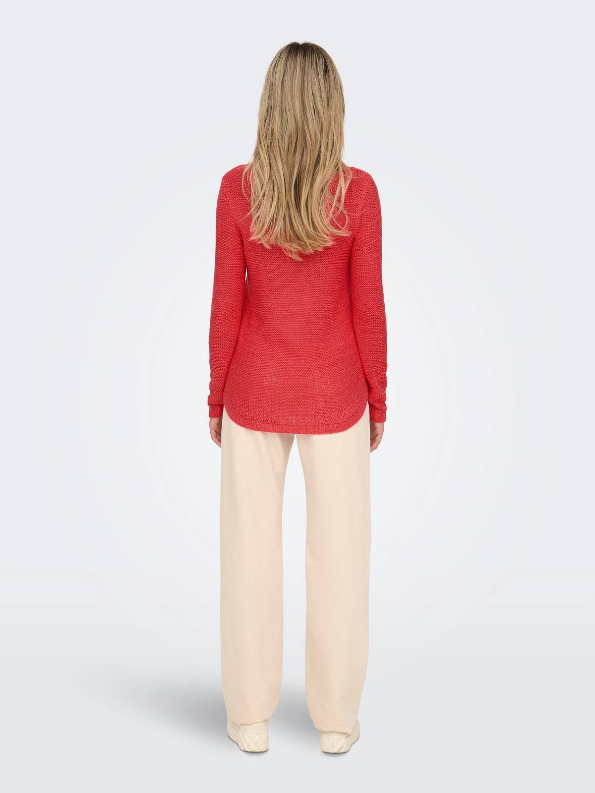ONLY Geena - Pull en maille texturée Femme rouge Photo 4