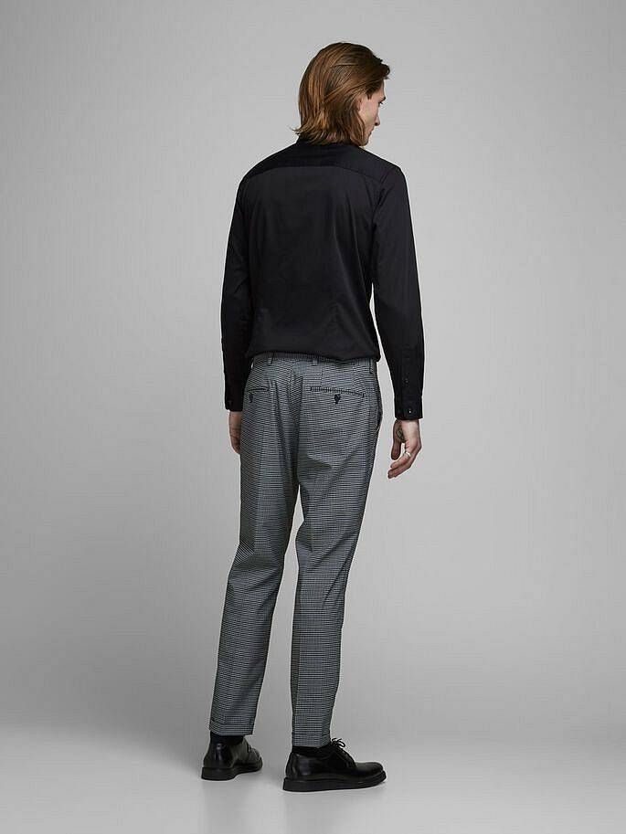 JACK &amp; JONES Parma Shirt - Camicia Super Slim Uomo nero Foto 3