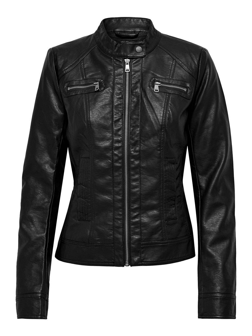 ONLY Bandit - Veste en similicuir Femme noir Photo 1