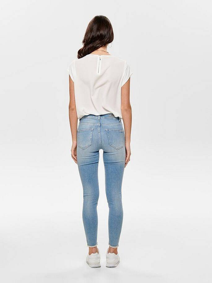 ONLY Vic Ss Solid Top - T-Shirt Damen weiß Foto 3