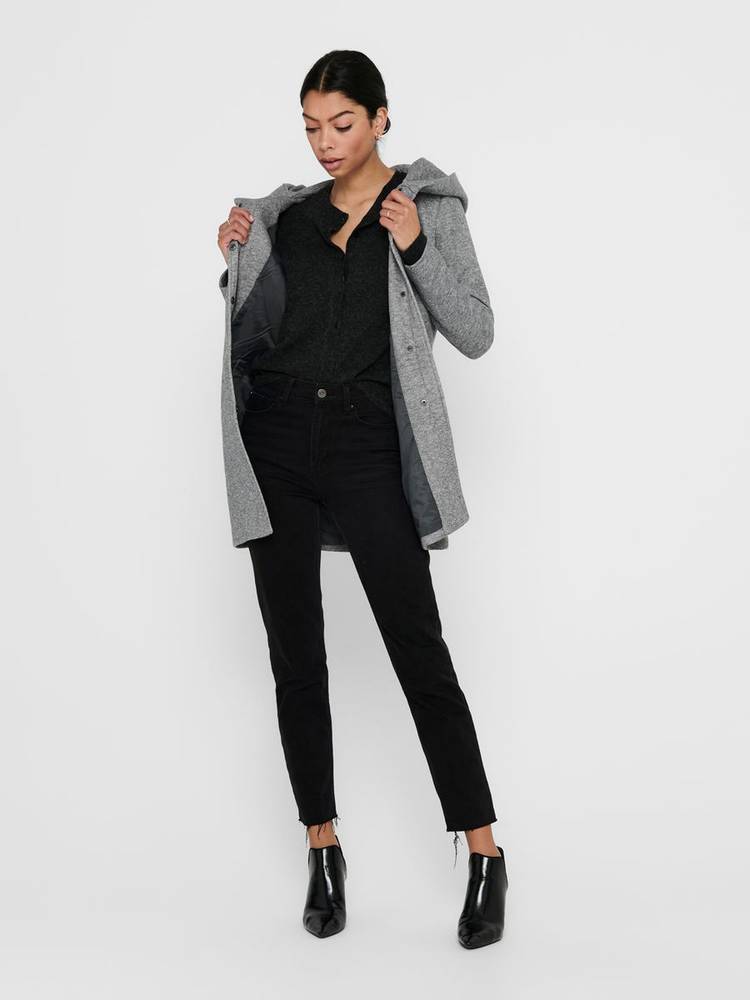 ONLY Sedona Light Coat Otw grey Giubbotti e Cappotti Donna 15142911