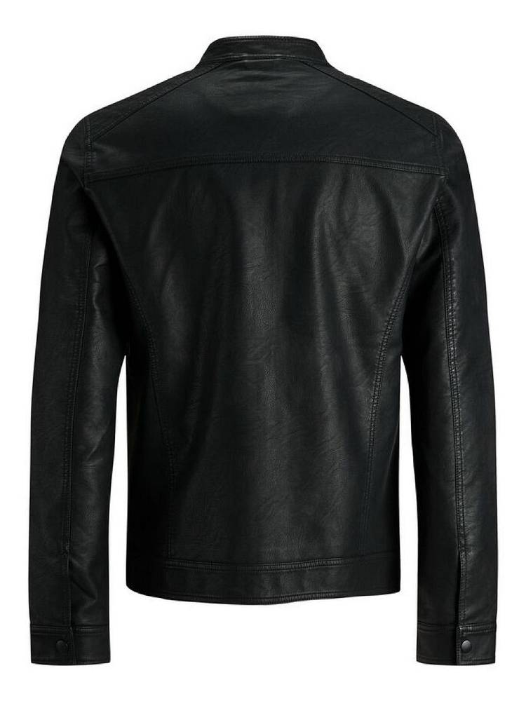 JACK & JONES Warner Jacket - Giacca in Pelle sintetica black Giubbotti ...
