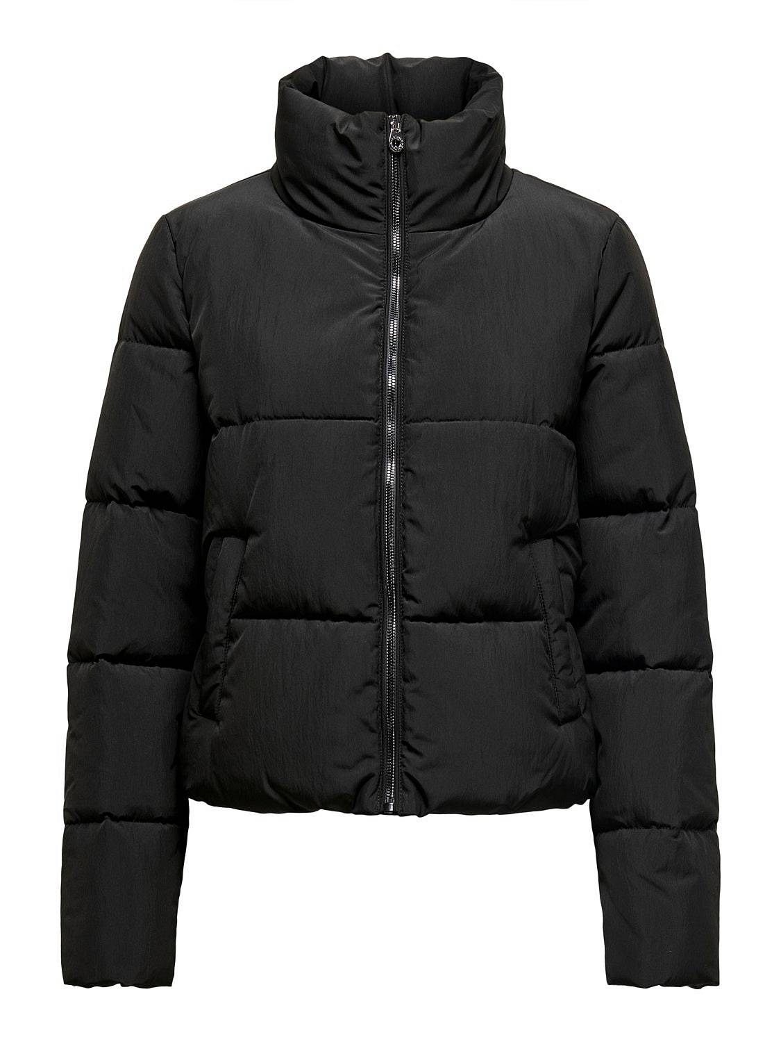 ONLY Dolly Short Puffer Jacket – Jacke mit hohem Kragen Damen schwarz Foto 1