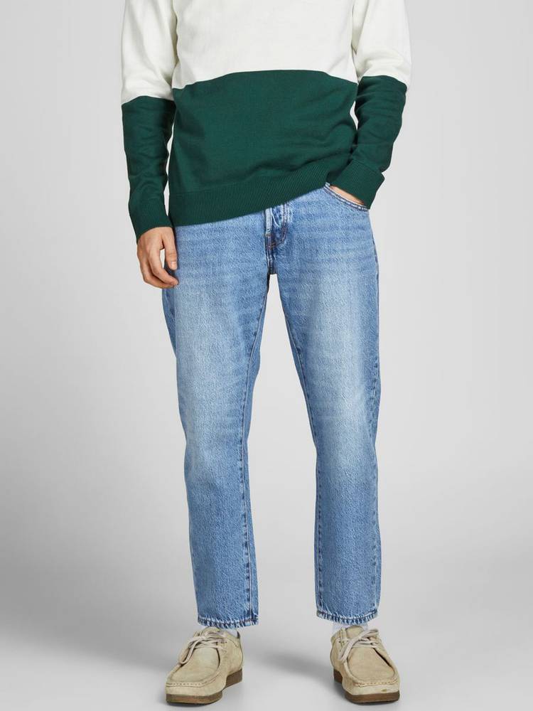 JACK \u0026 JONES Frank Leen NA 023 - Jeans Stretti in Fondo jeans Denim jeans  Uomo 12202020