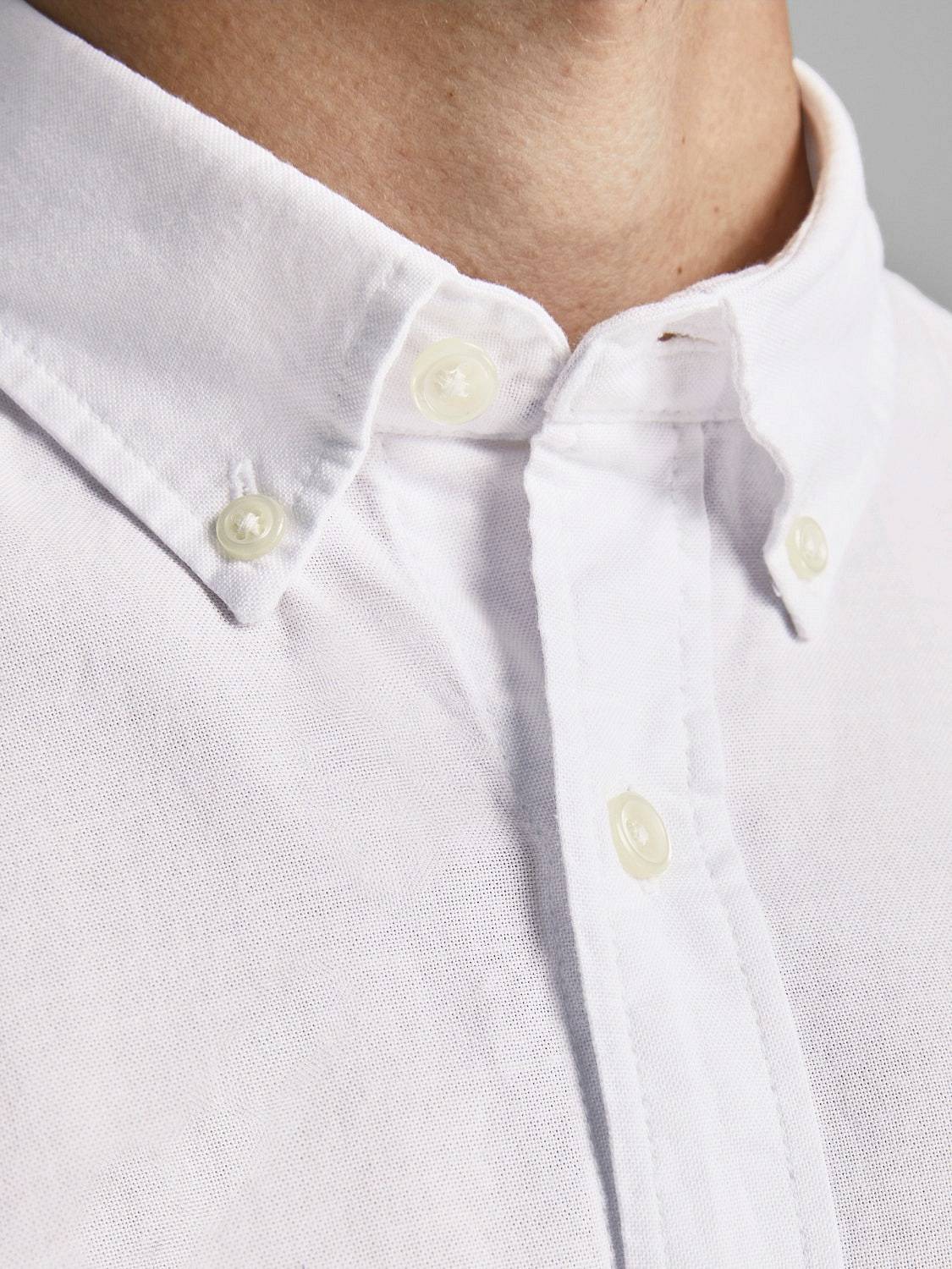 JACK &amp; JONES Oxford-Hemd - Schmales Hemd Herren weiß Foto 4