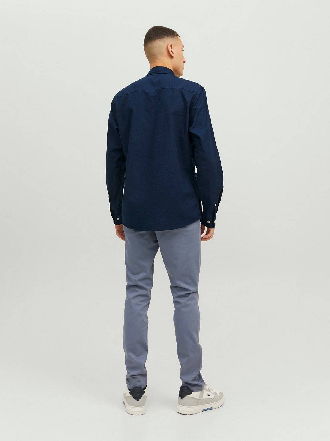 JACK &amp; JONES Oxford Shirt - Camicia Slim Uomo blu Foto 3