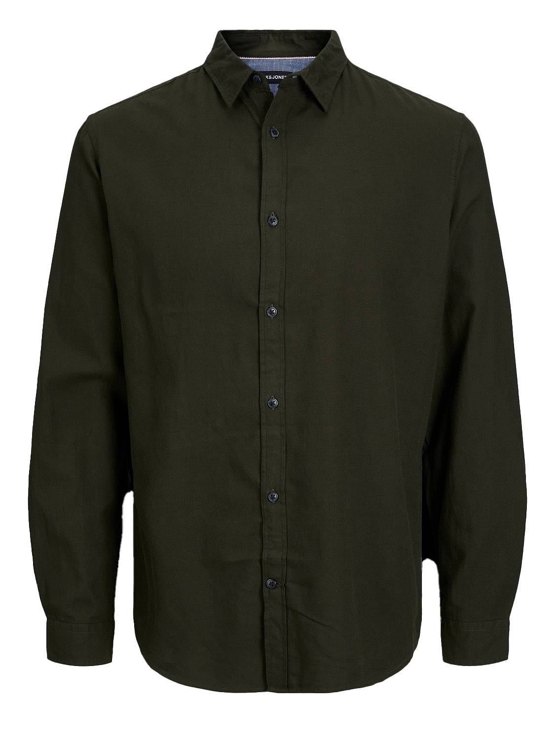 JACK & JONES Gingham Twill Shirt - Square Shirt Man green
