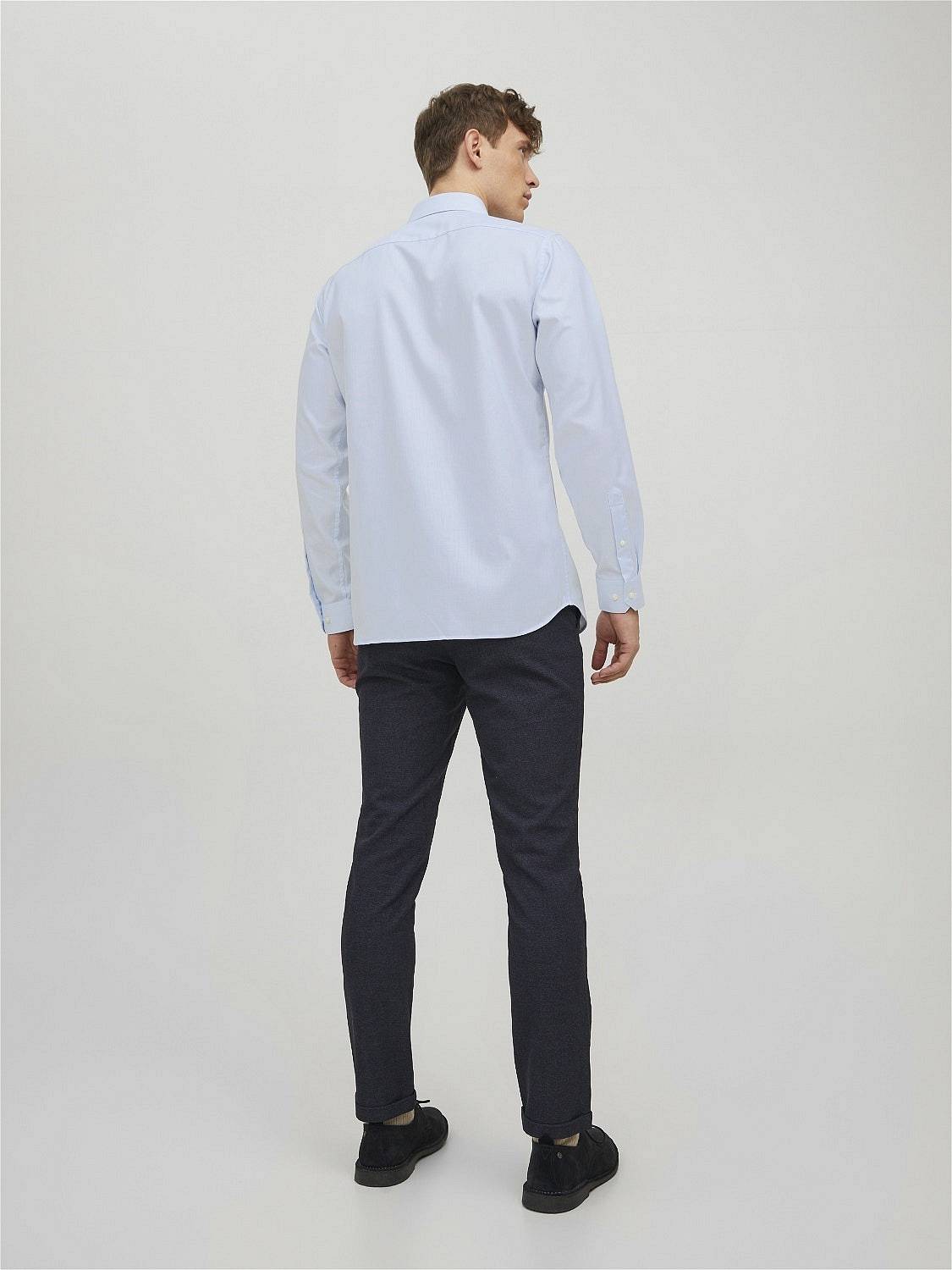 JACK &amp; JONES Parker Shirt L/S - Slim Fit Shirt Man light blue Photo 3