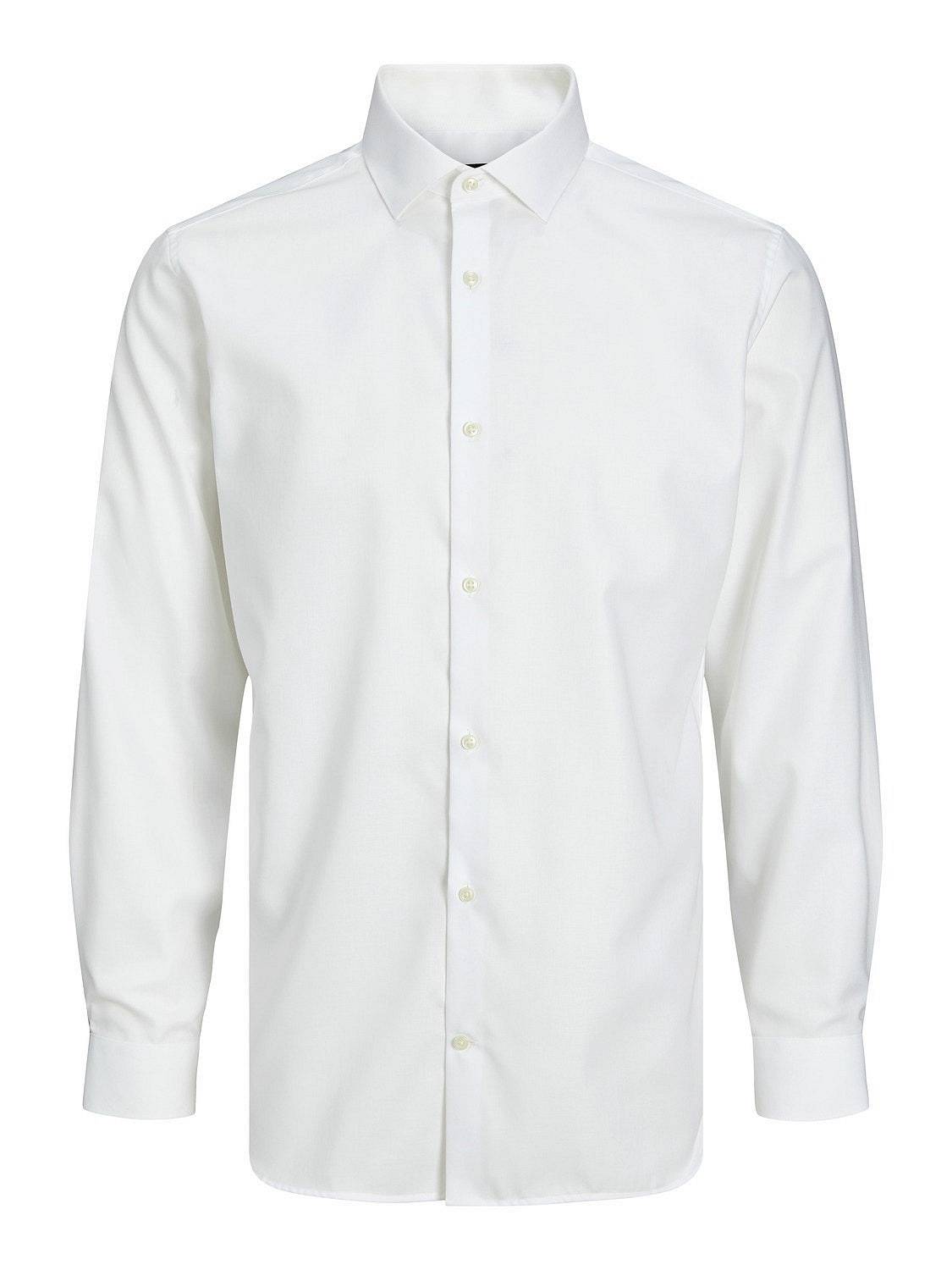 JACK & JONES Parker Shirt L/S - Camicia Slim Fit Uomo bianco