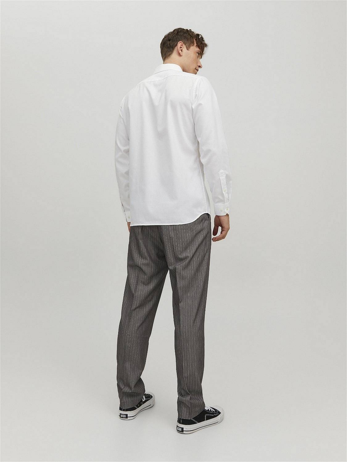 JACK &amp; JONES Parker Hemd L/S - Slim Fit Hemd Herren weiß Foto 3