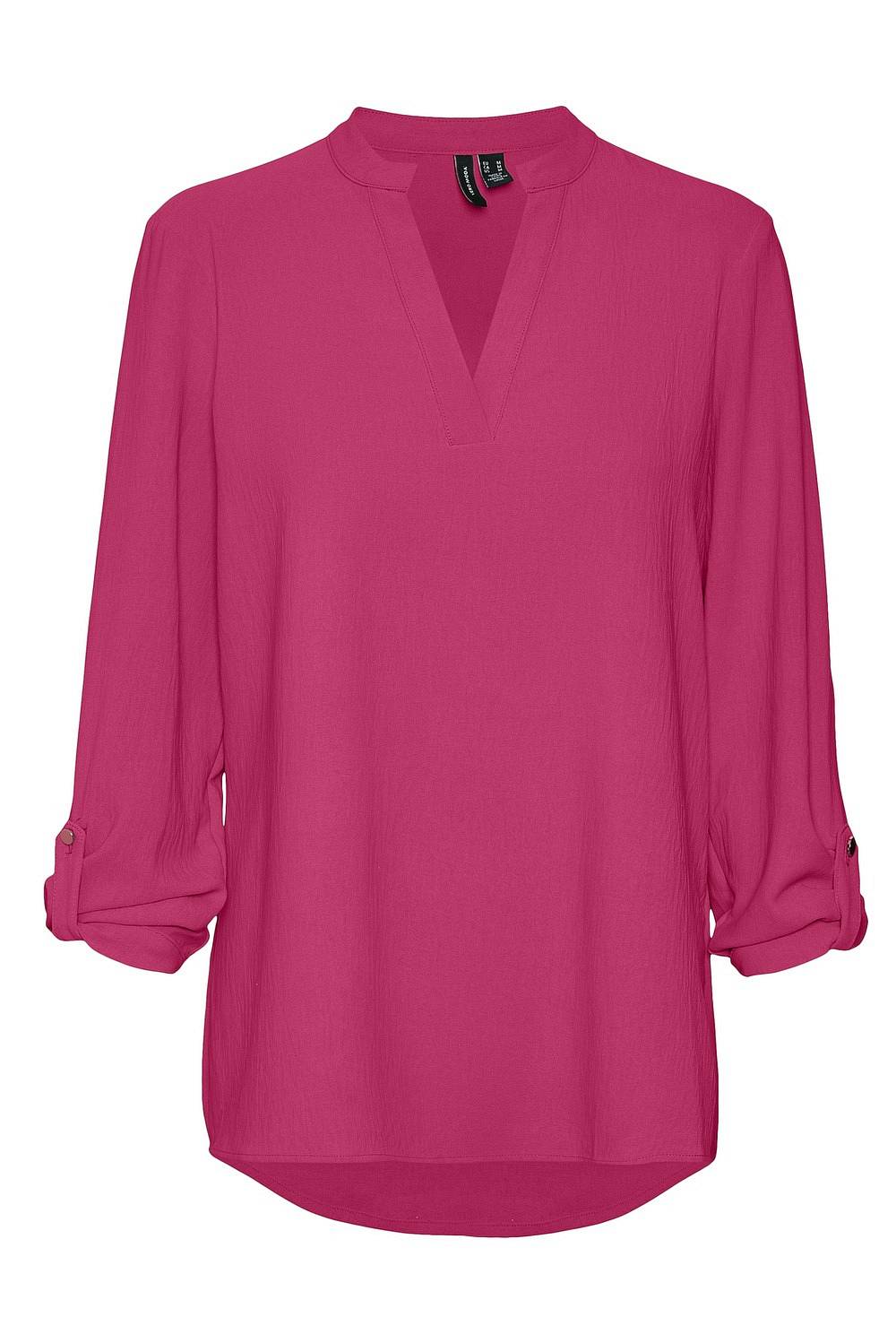 VERO MODA Gavina L/S v-Nack Top - Blouse Femme rouge
