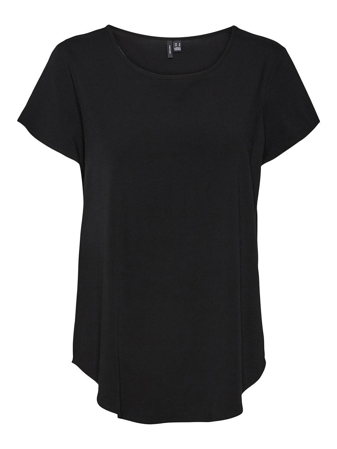 VERO MODA Bella SS Top - Kurzarm-T-Shirt Damen schwarz