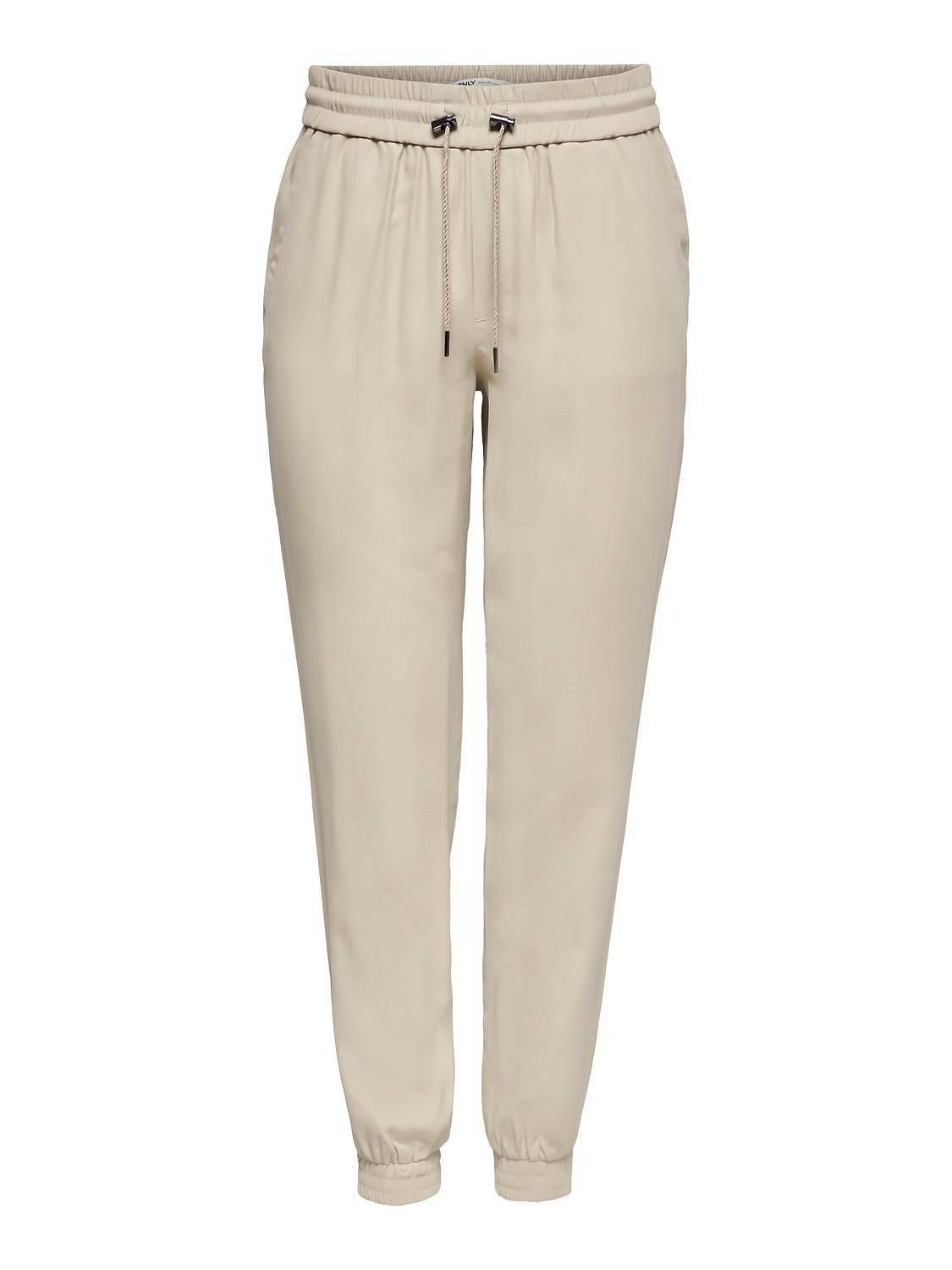 ONLY Pantalon Pull-Up Kelda-Emery Femme beige