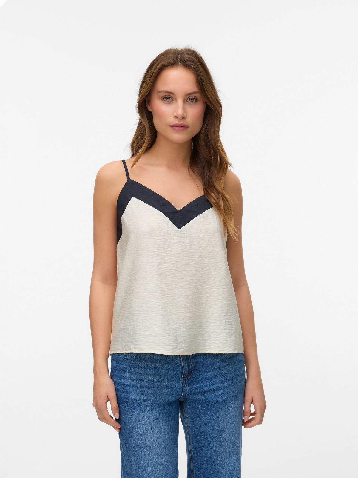 VERO MODA Denise Singlet Top Damen weiß Foto 2