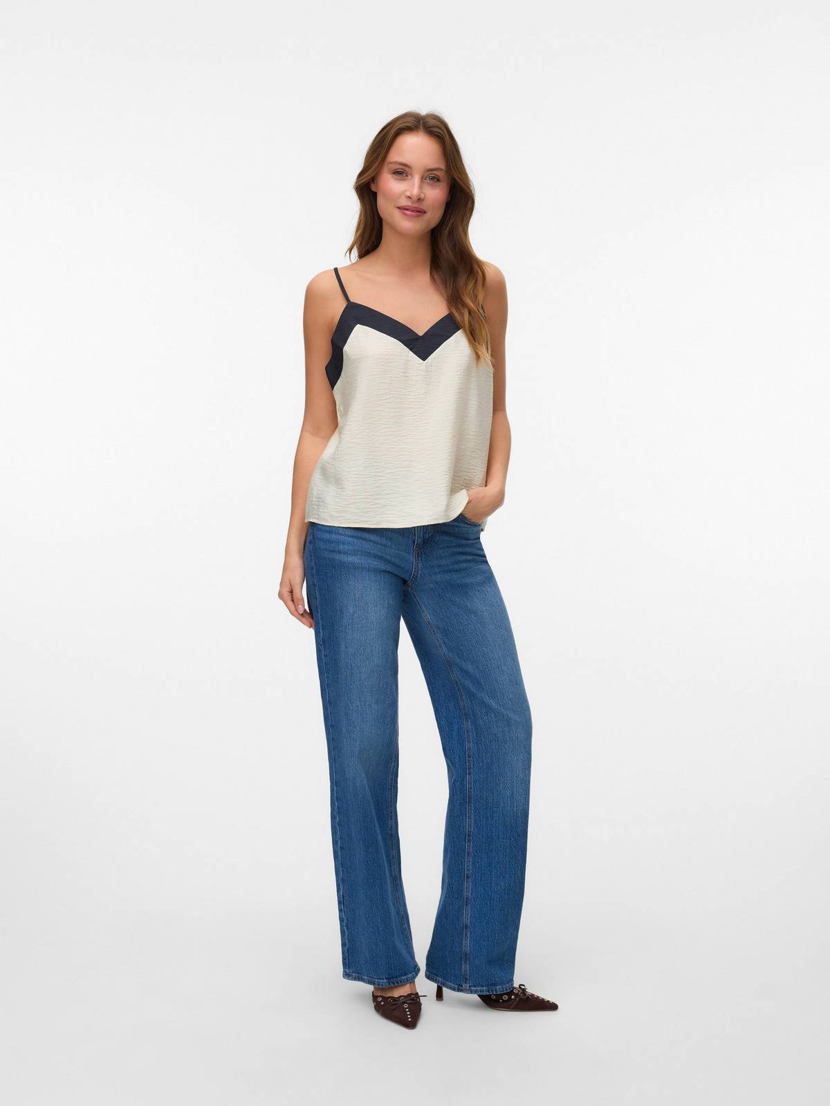 VERO MODA Denise Singlet Top Damen weiß Foto 4