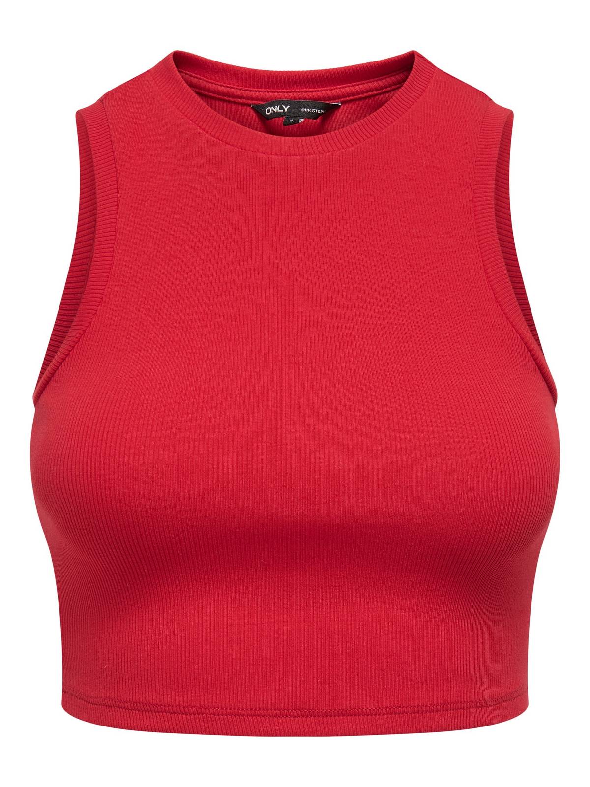 ONLY Vilma SL Beschnittenes Tank-Top Damen rot