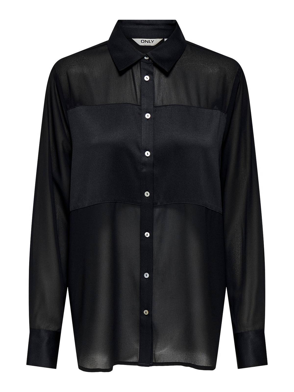 ONLY Star Breeana Mix Shirt Femme noir
