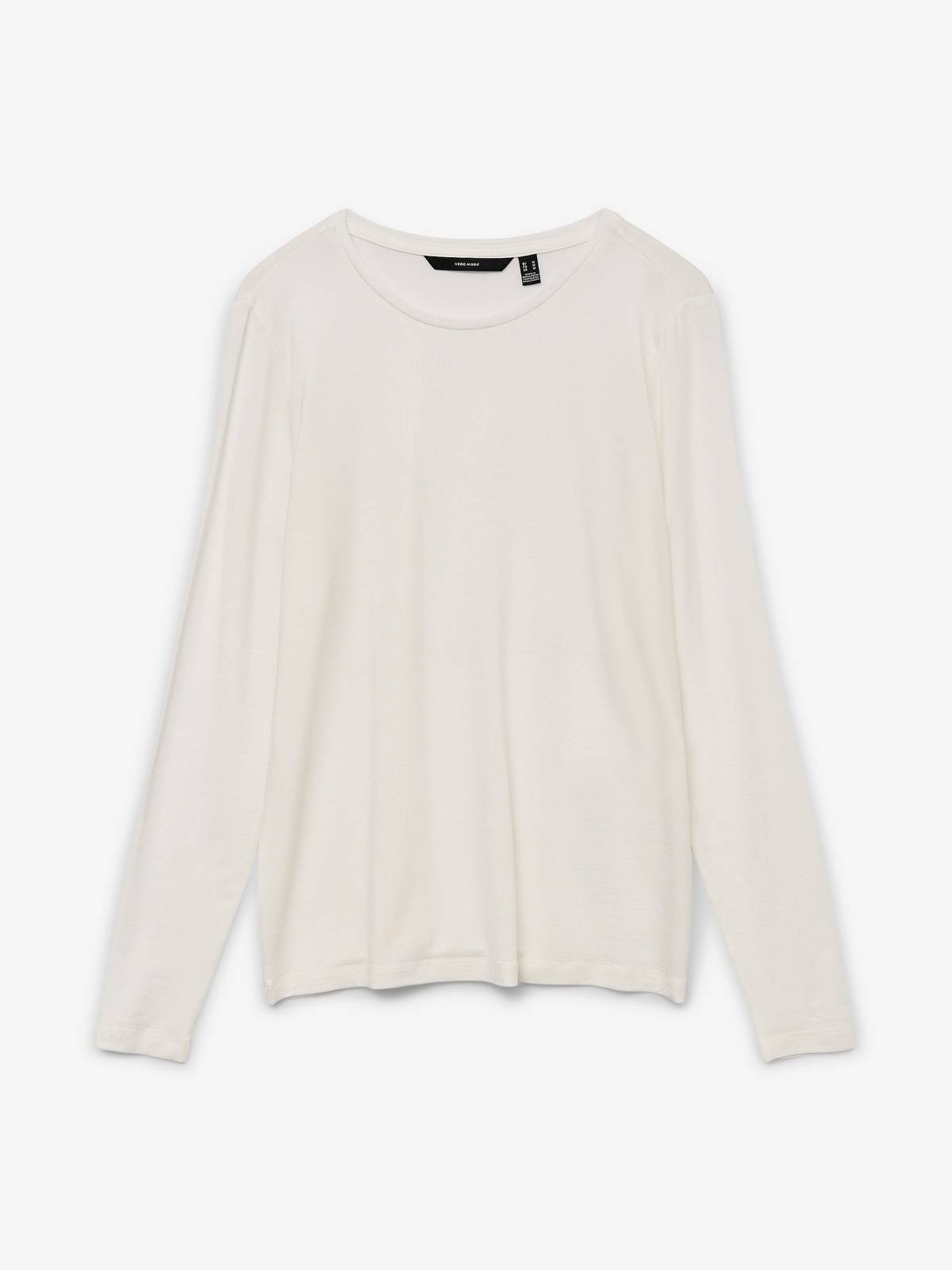 VERO MODA Ava LS Top Jersey Damen weiß