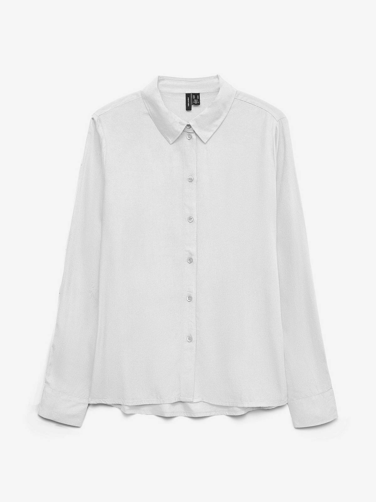 VERO MODA Chemise de base Bumpy LS Femme blanc
