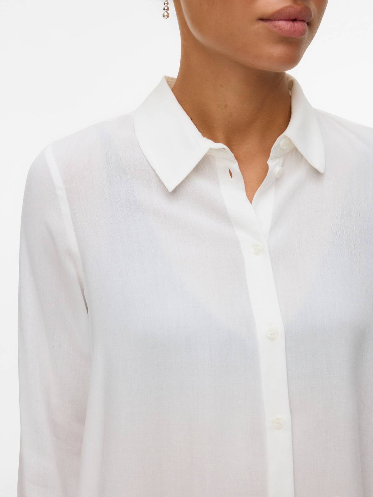 VERO MODA Chemise de base Bumpy LS Femme blanc Photo 4