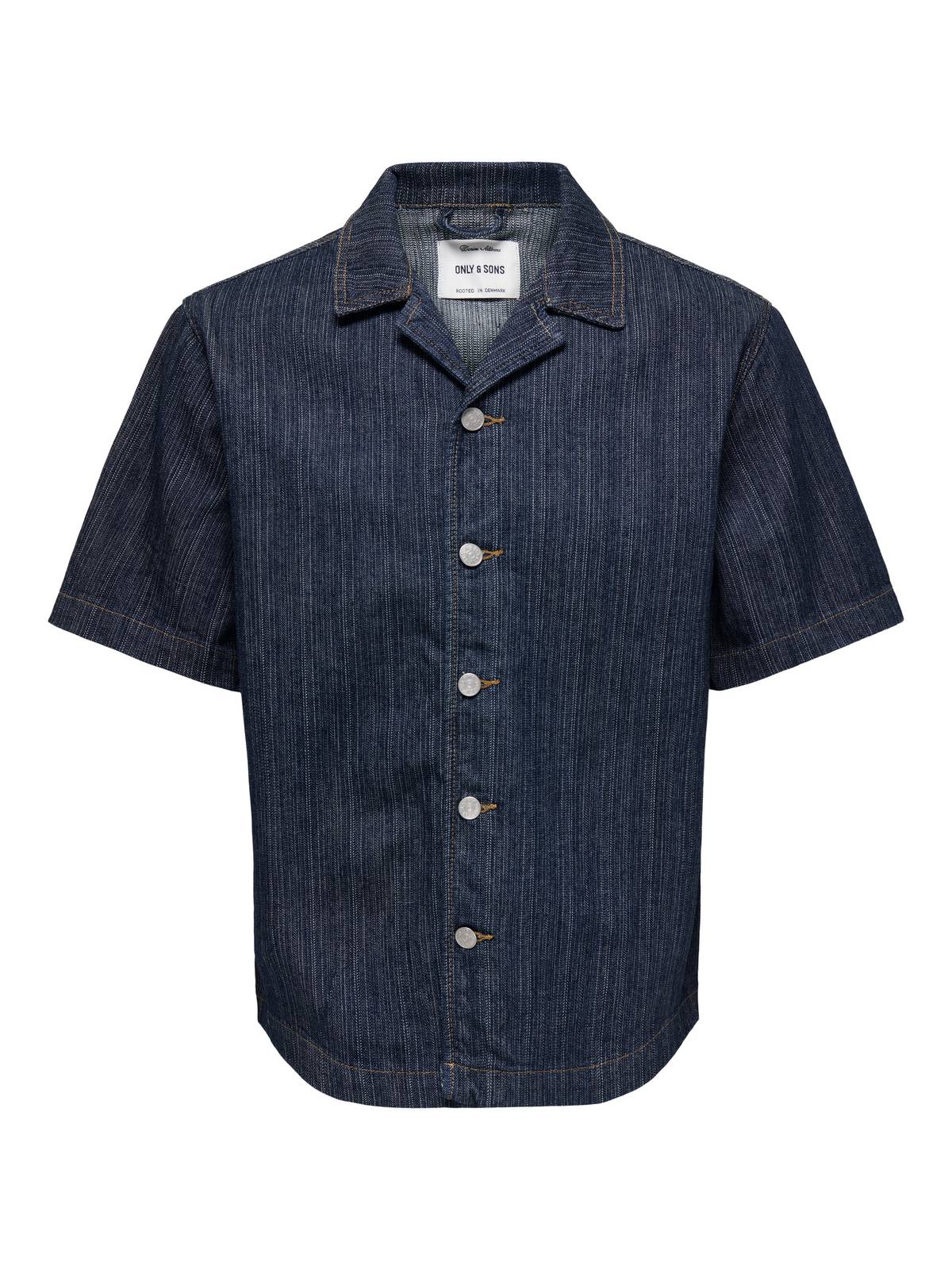 ONLY & SONS Wayne SS DB7354 Denim-Hemd Herren jeans
