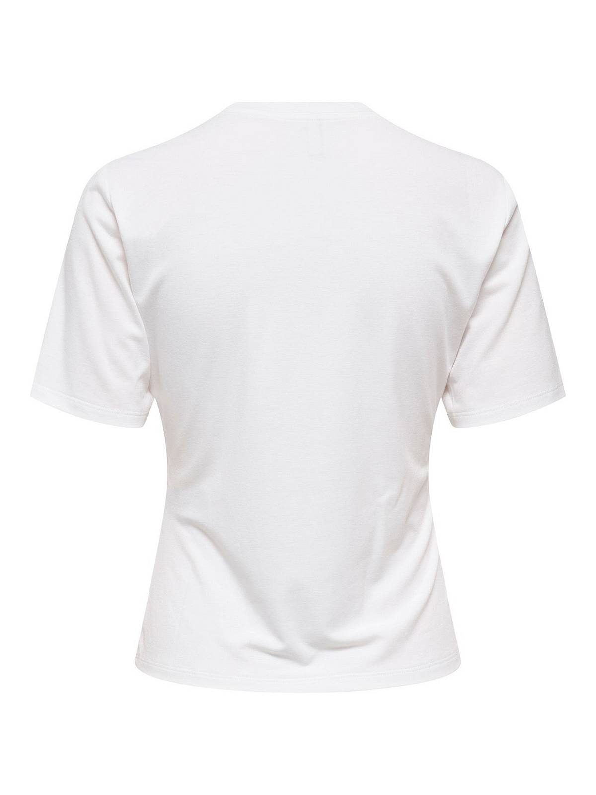 ONLY Elena SS Detail T-Shirt Damen weiß Foto 2