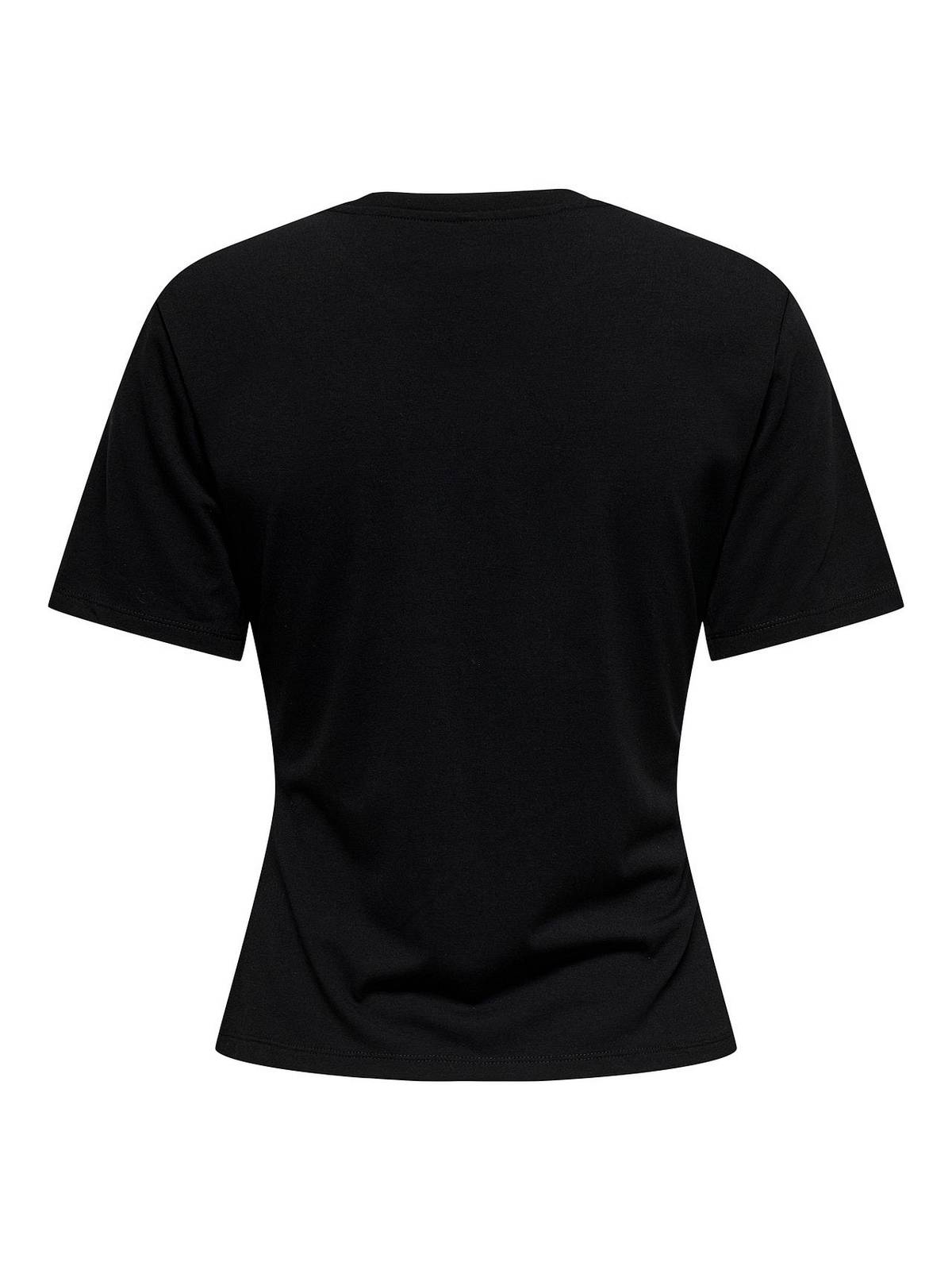 ONLY Elena SS Detail T-Shirt Damen schwarz Foto 2