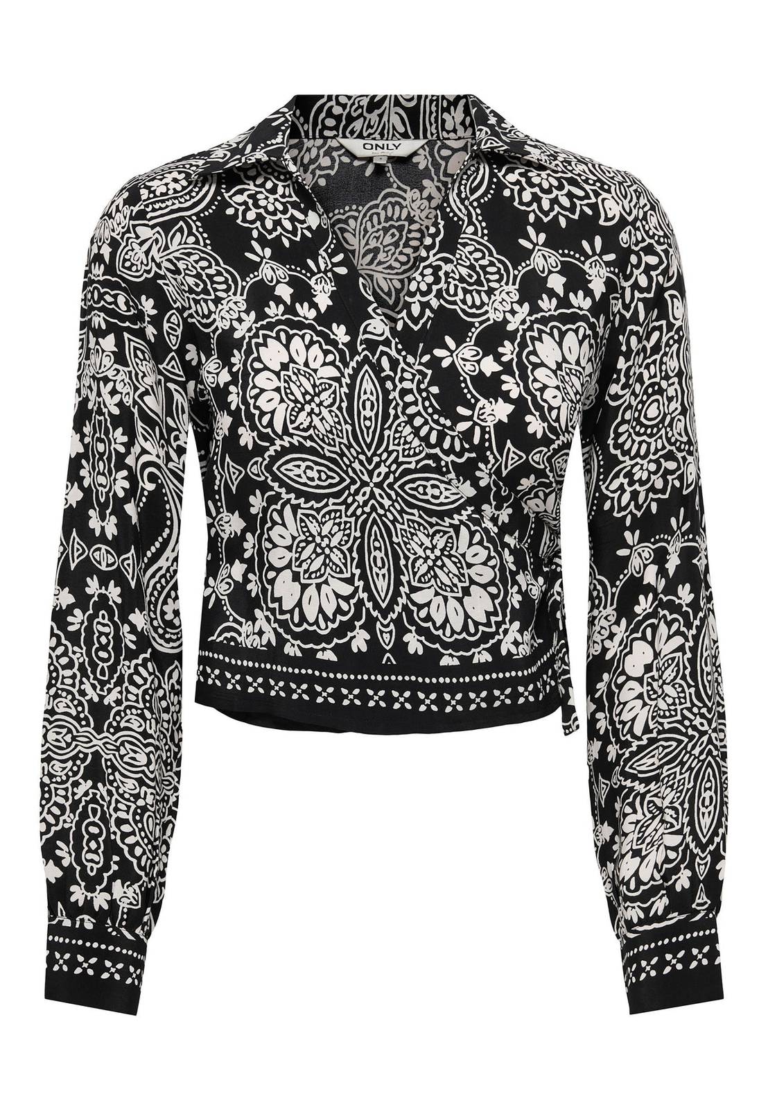 ONLY Emza Aja LA Top à nœuds Femme noir