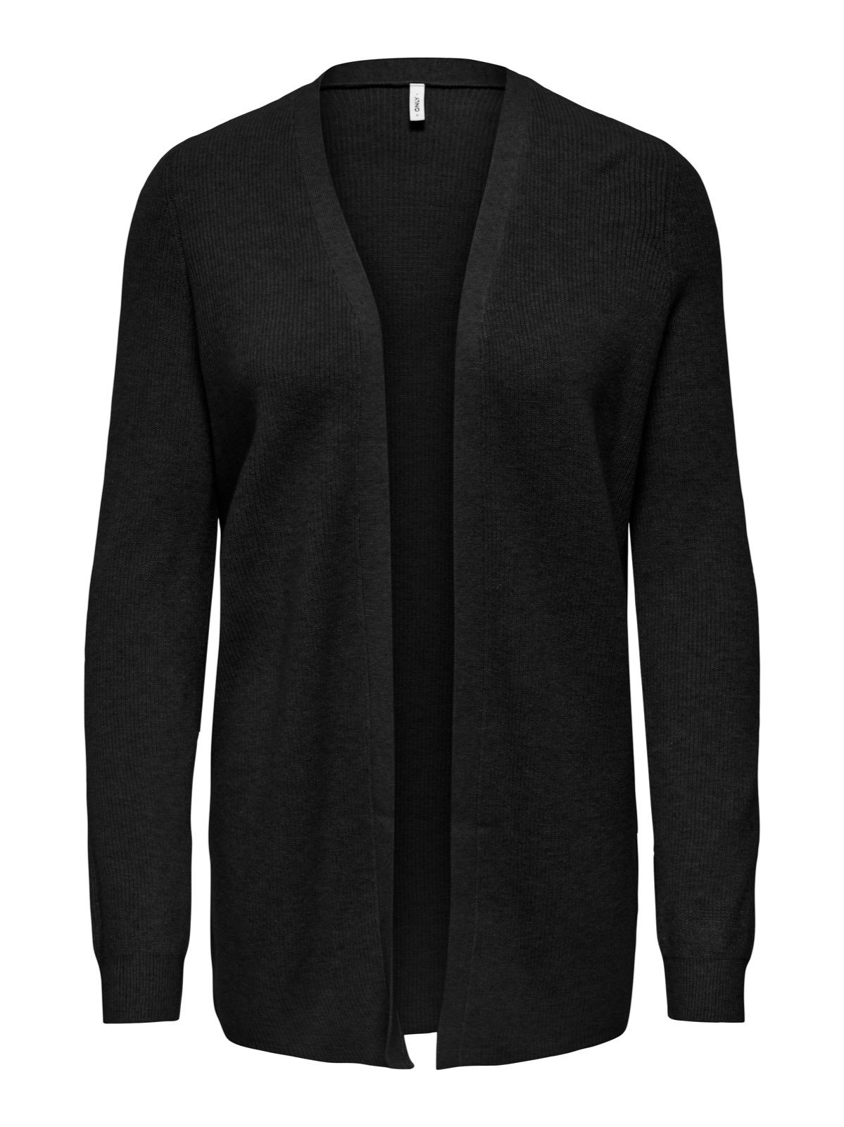 ONLY Cardigan Mary LS à côtes ouvertes Femme noir