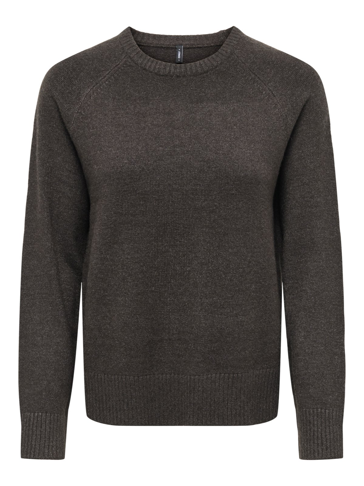 ONLY Pull raglan à col rond Princess LS Femme marron