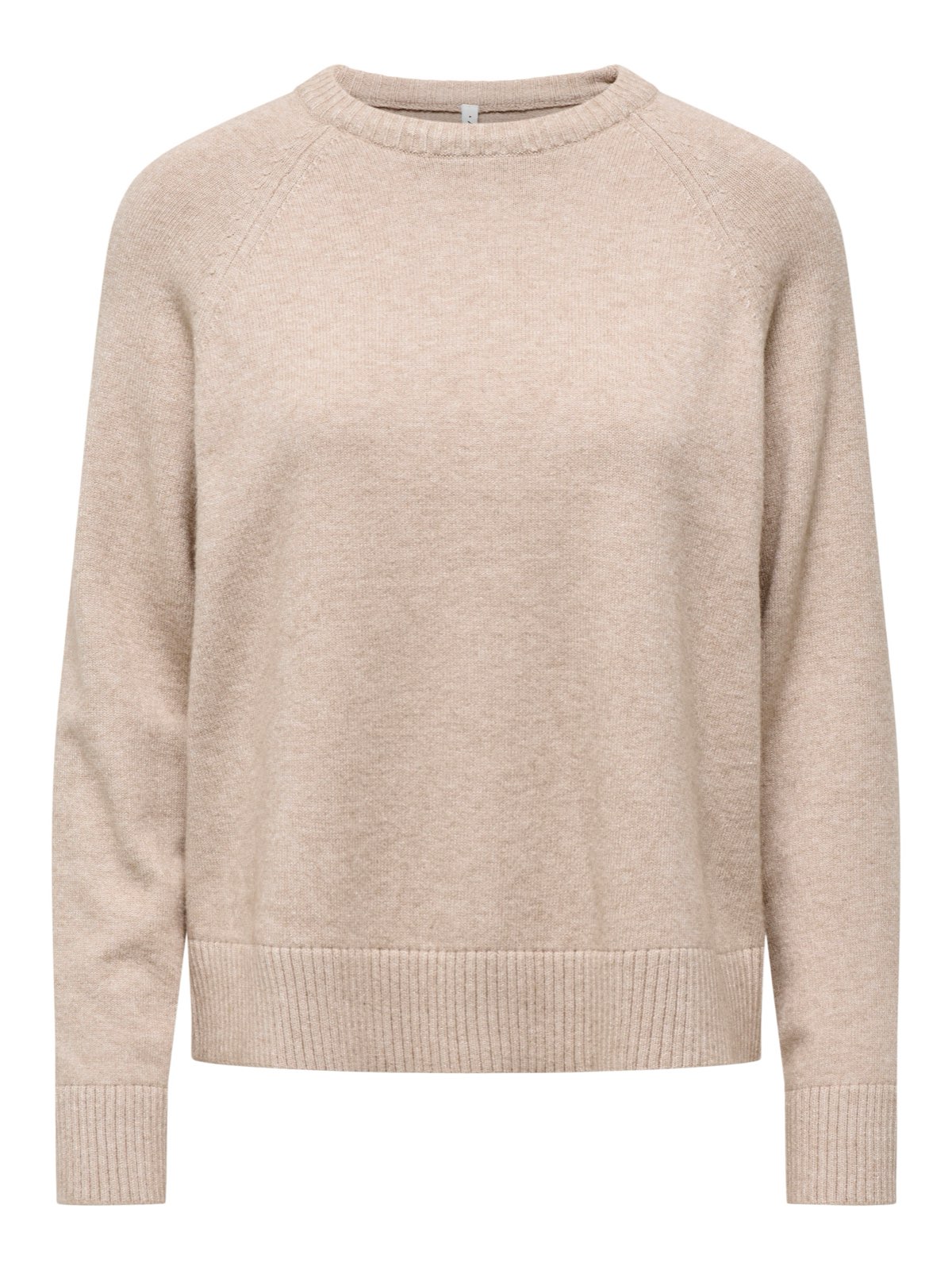 ONLY Pull raglan à col rond Princess LS Femme beige