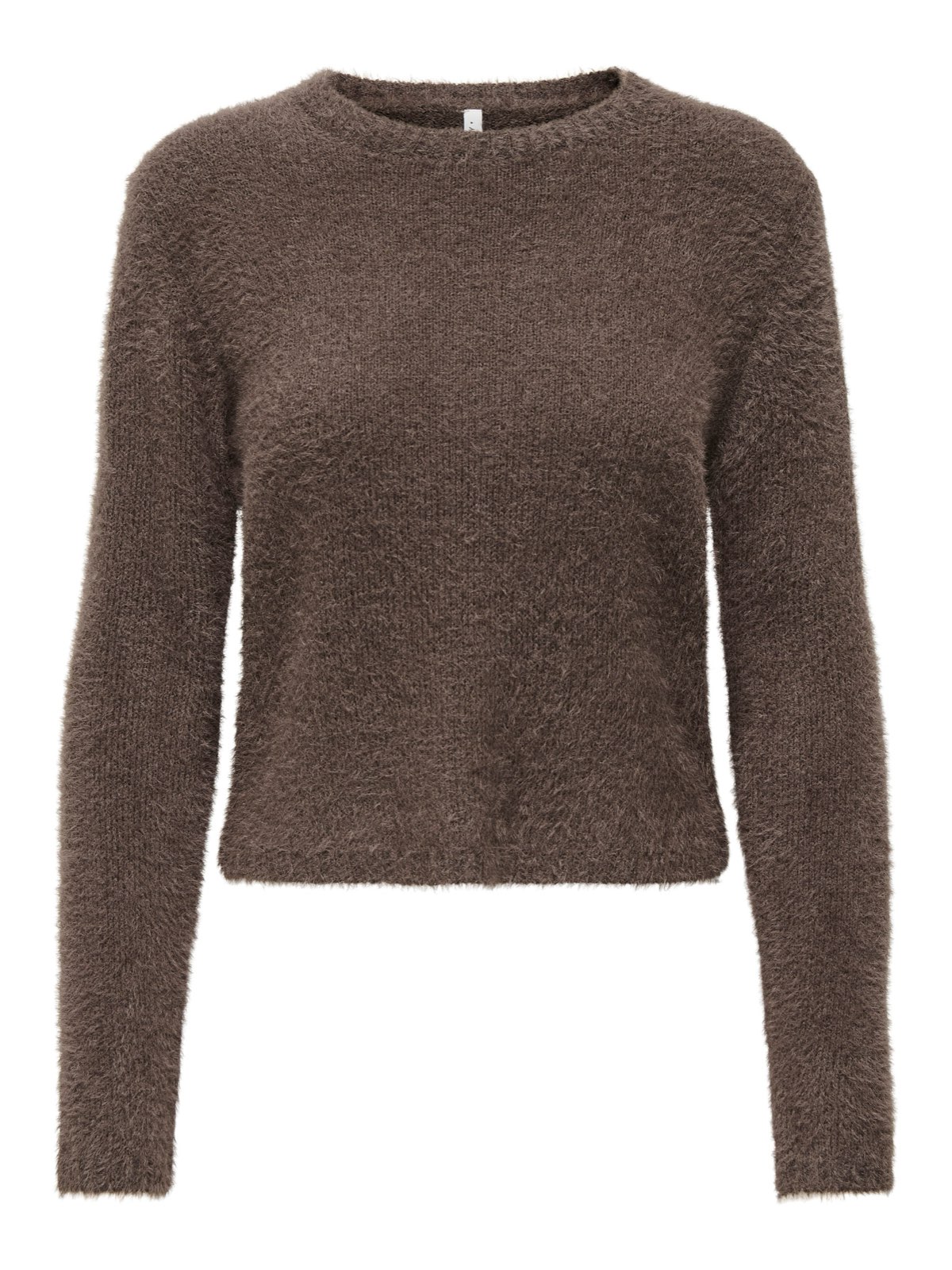 ONLY Pull à col rond Kerry Piumo Femme marron