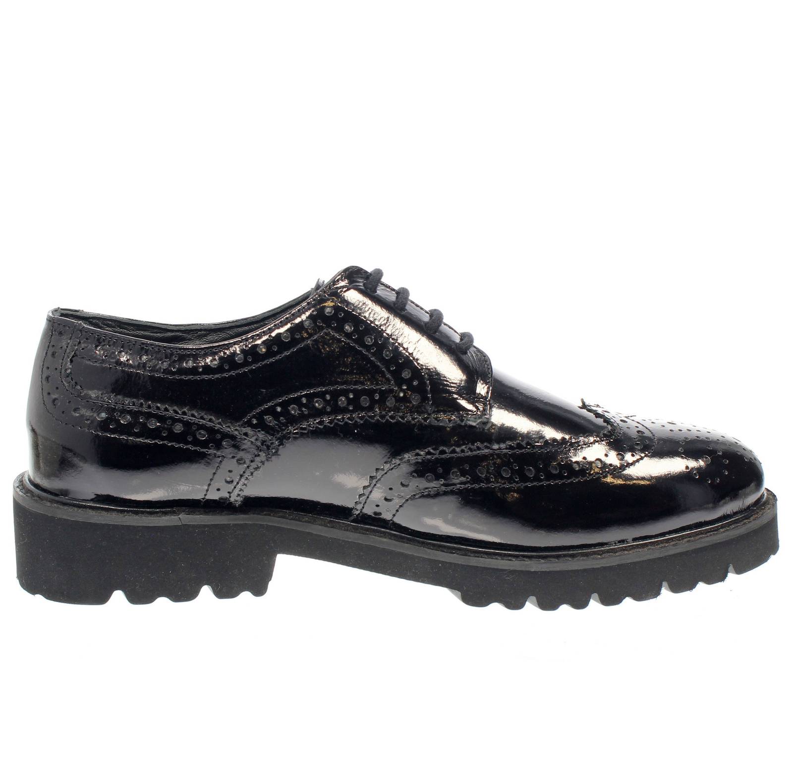 RAME Beverly - Brogues en cuir verni Femme noir Photo 2