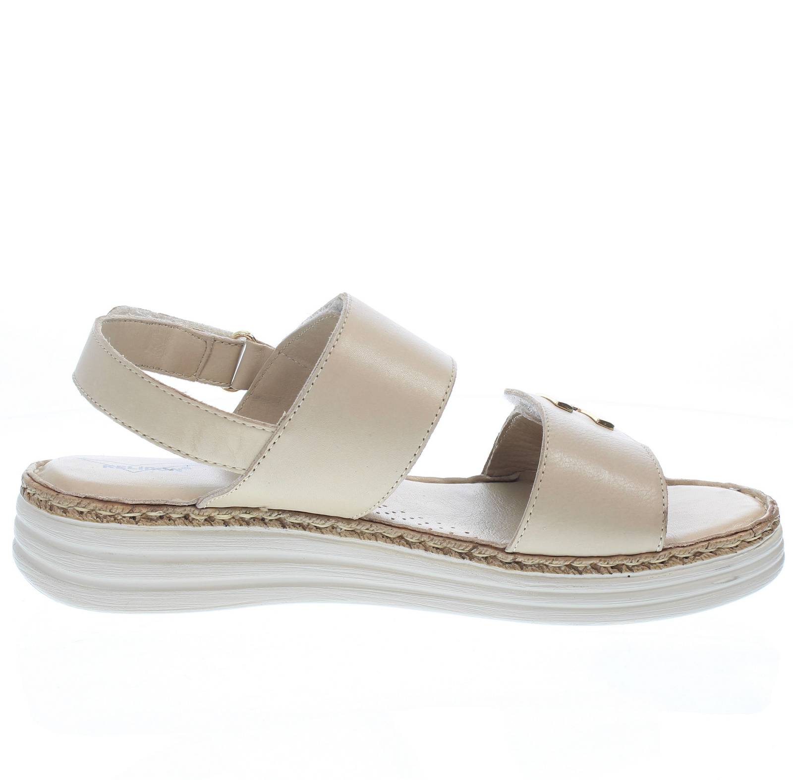 CIABATTARI Sandales à plateforme en cuir Femme beige Photo 2