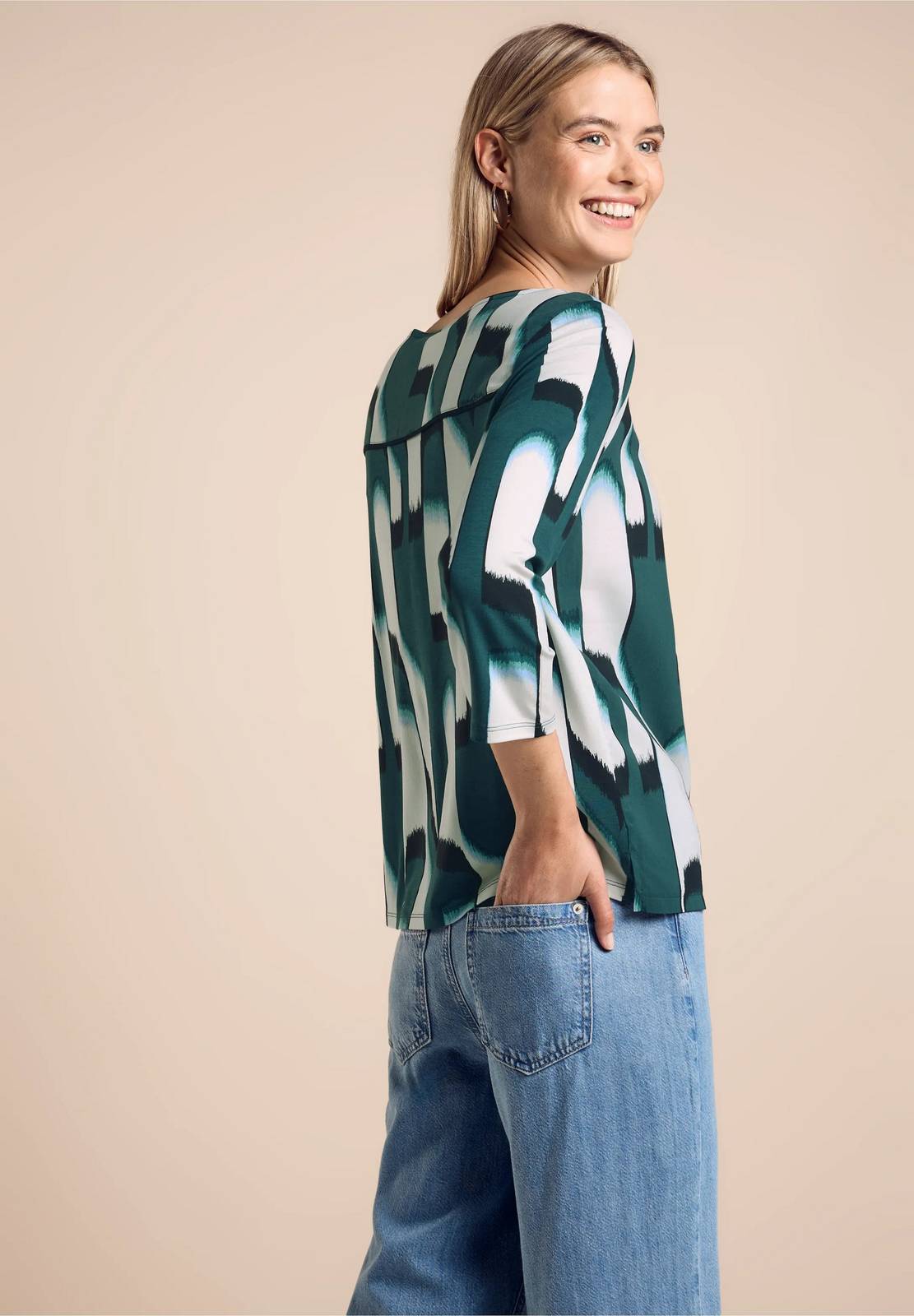 STREET ONE Printed style evi Woman green Photo 3