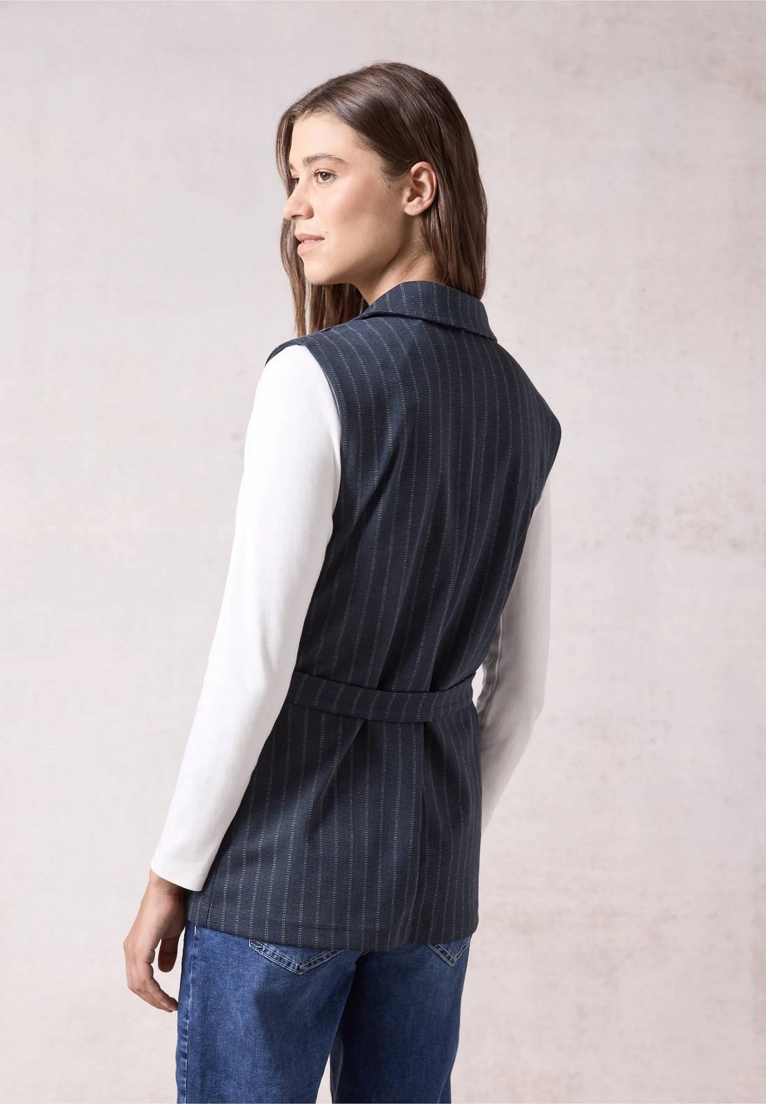 CECIL Gilet blazer à rayures Femme bleu Photo 3