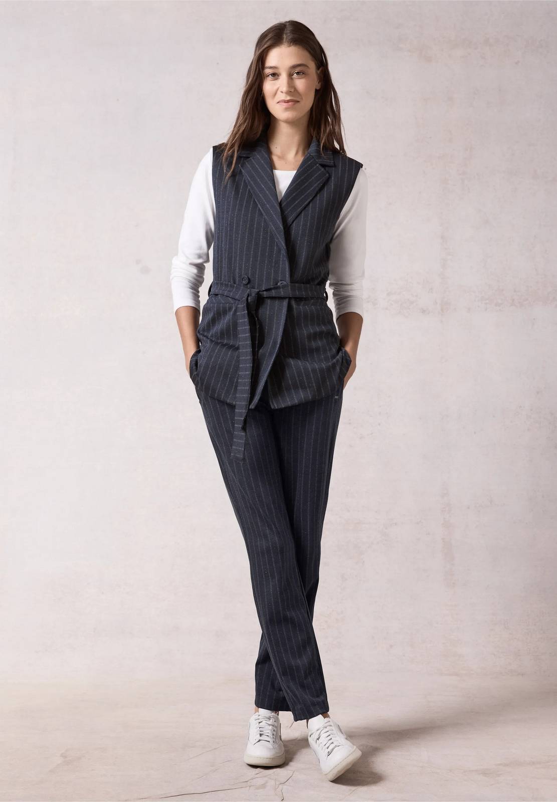 CECIL Gilet blazer à rayures Femme bleu Photo 4