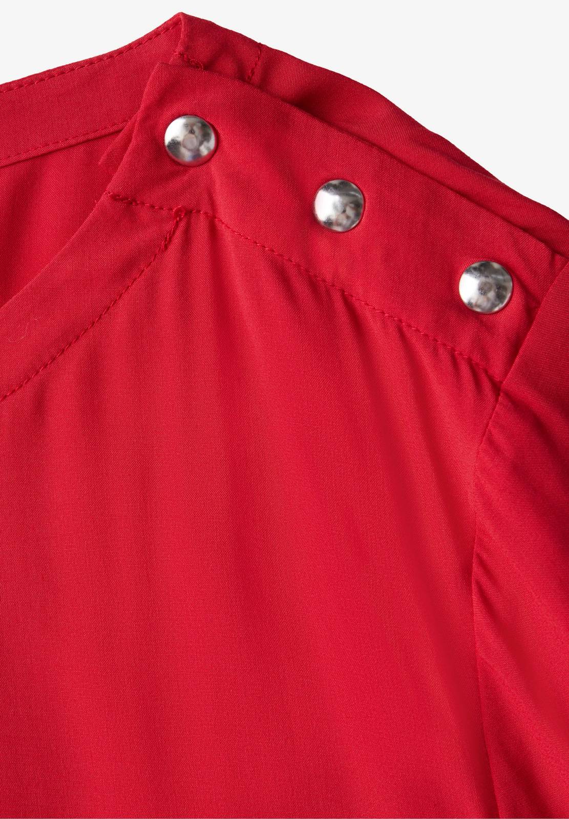 STREET ONE Solid blouse pressbuttons Woman red Photo 4