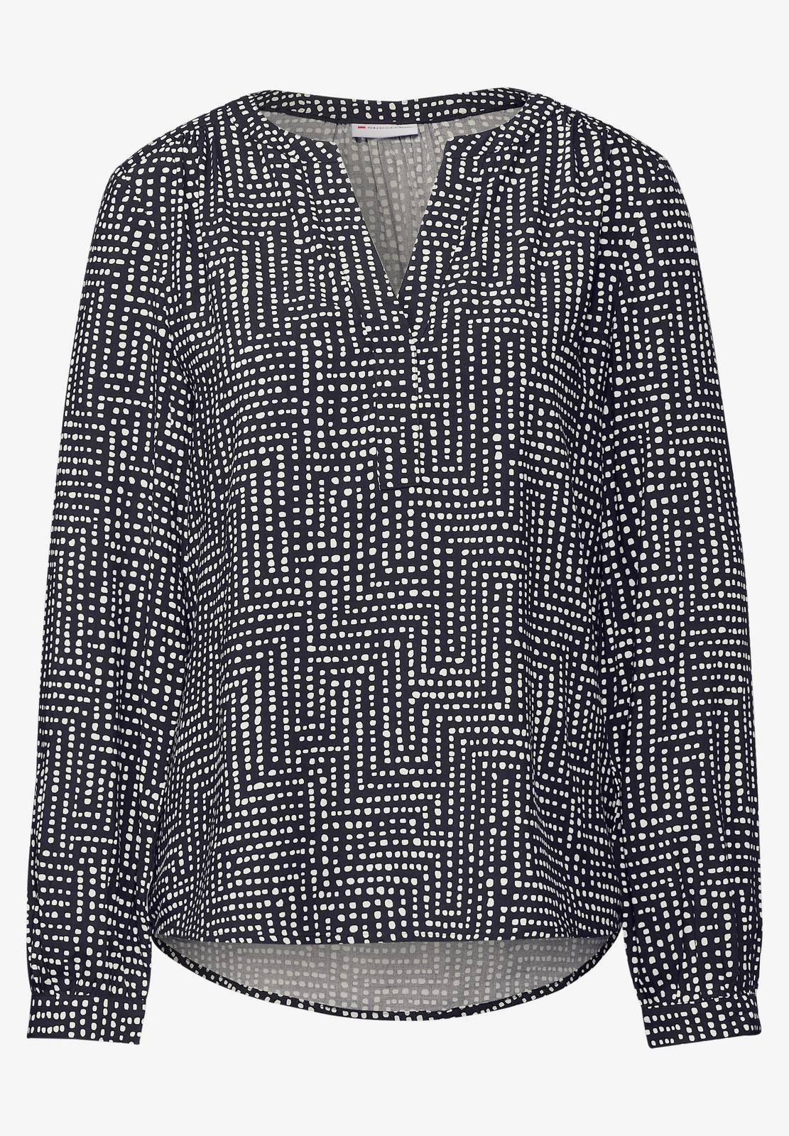 STREET ONE Chemisier tunique Femme bleu