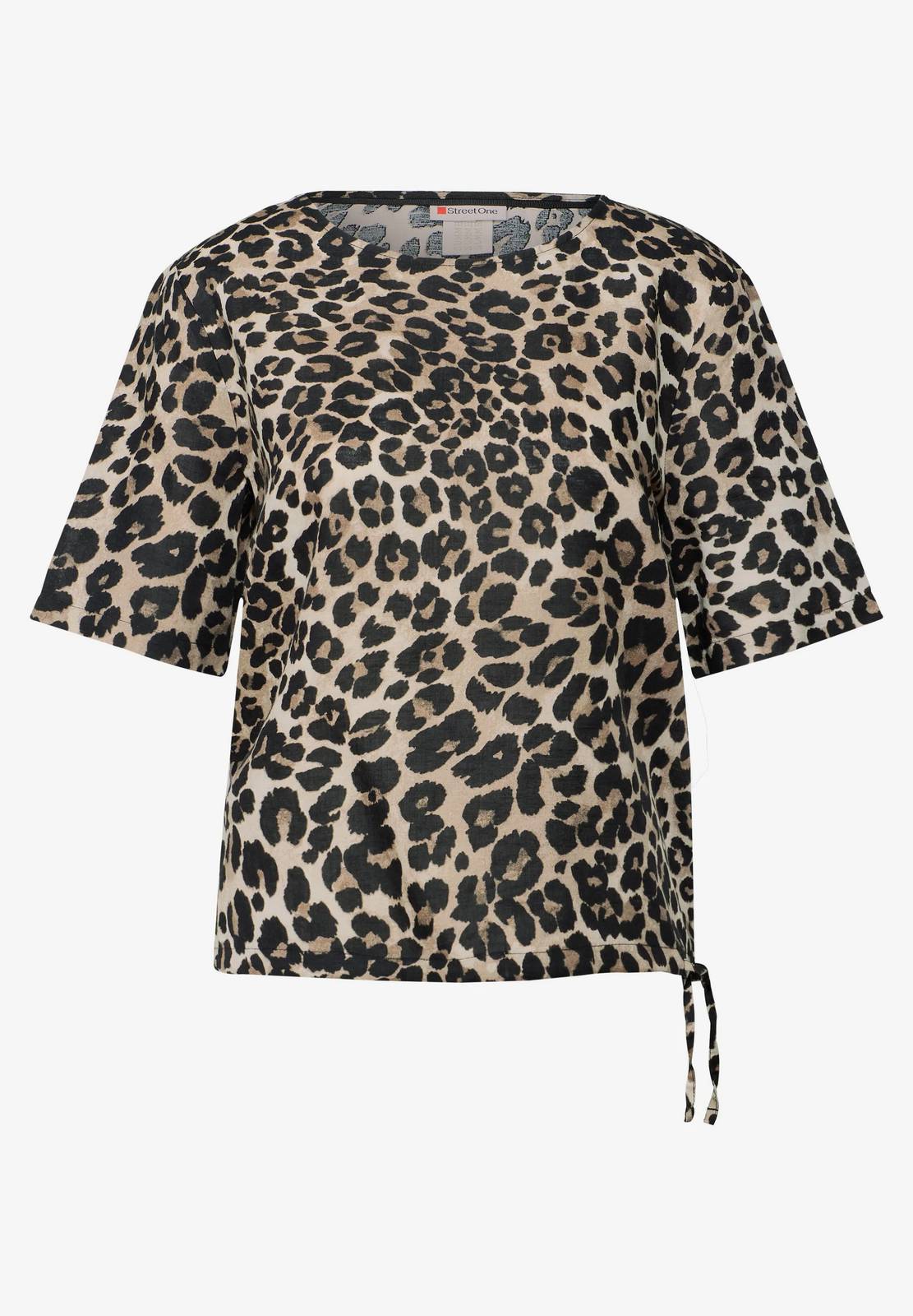 STREET ONE Chemisier en lin Femme noir
