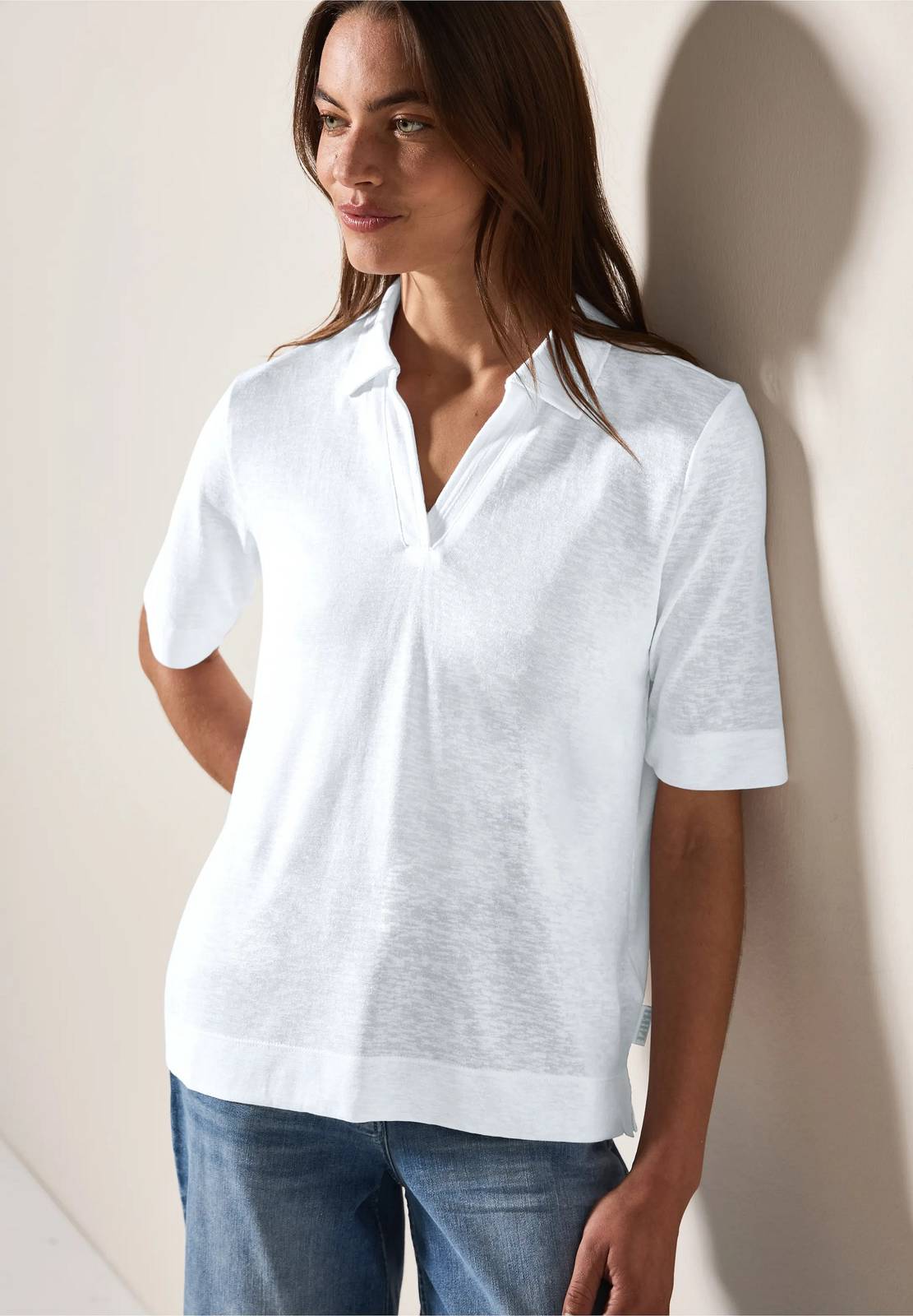 Cecil Maglietta Donna Maniche Corte Con Stampa Floreale - Scollo Rotondo, Mix Cotone Modal, Taglie Regolari