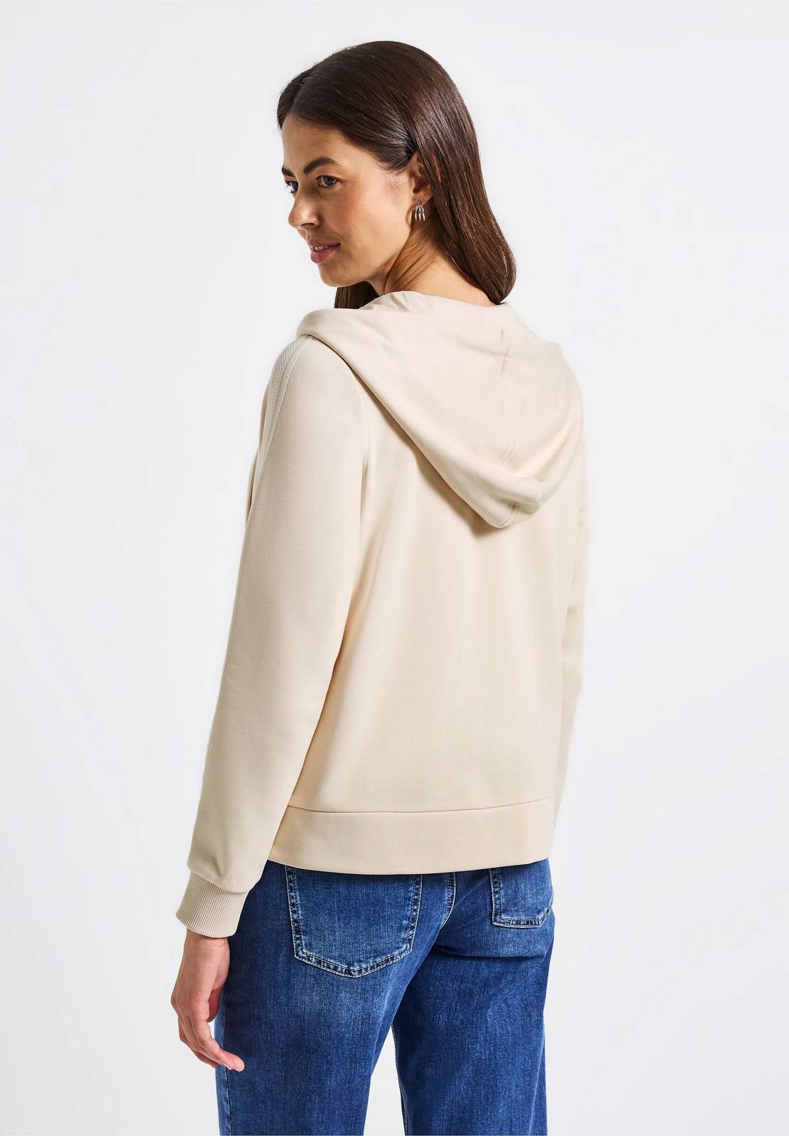 STREET ONE Sweat Hoody Veste zippée Femme beige Photo 3
