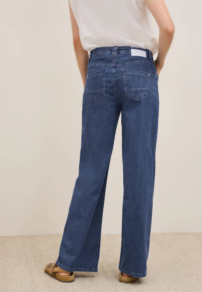 Jeans fluido a gamba larga in Denim | Stefanel