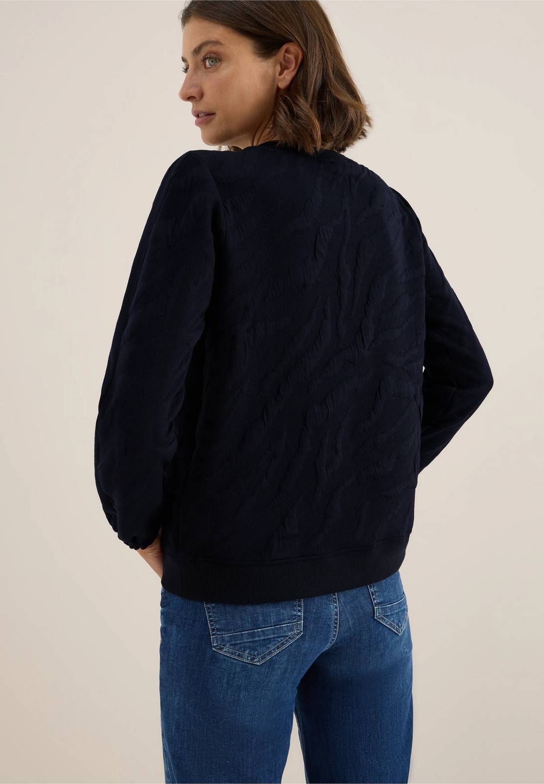 CECIL Sweat zébré Femme bleu Photo 3