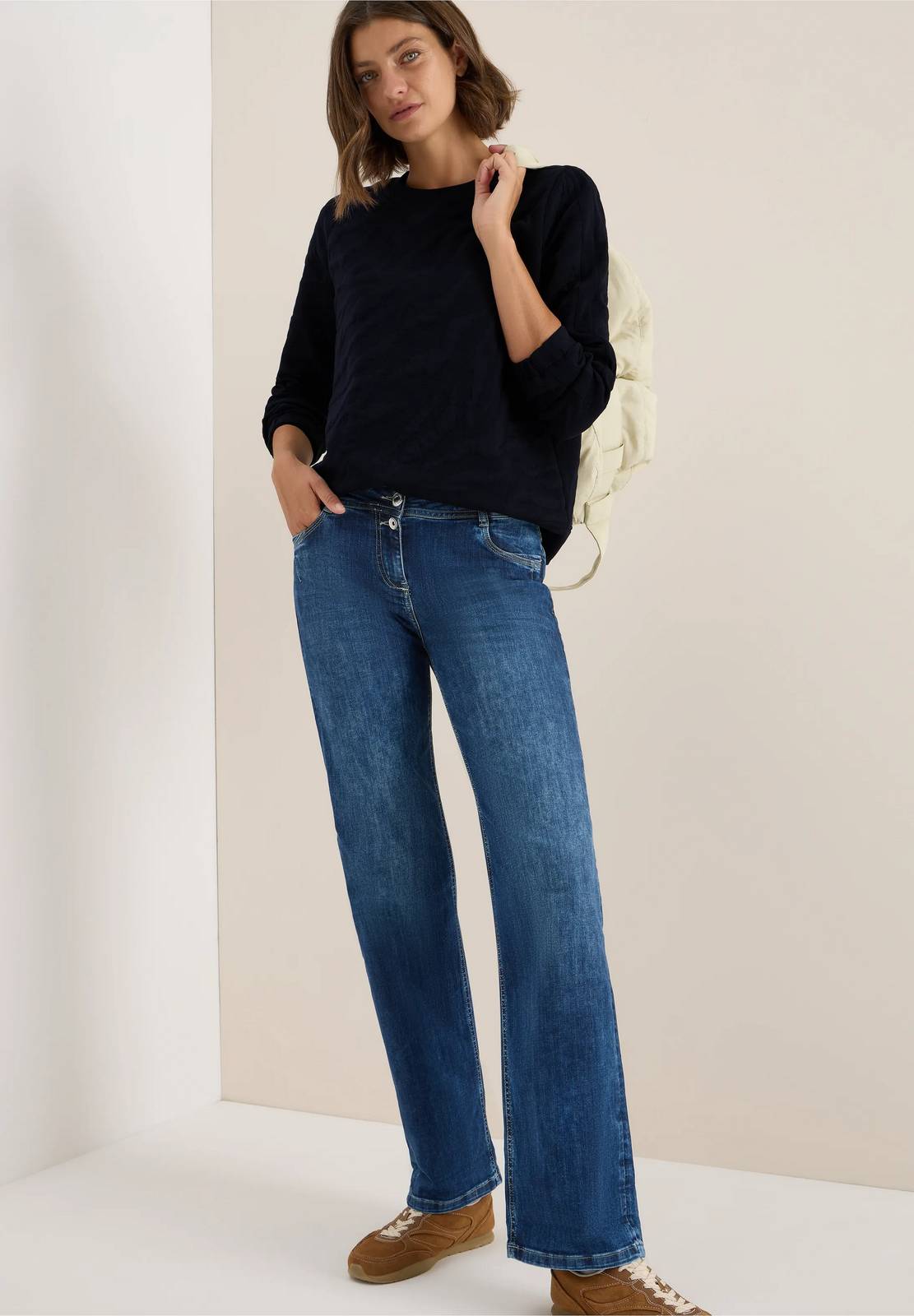 CECIL Sweat zébré Femme bleu Photo 4