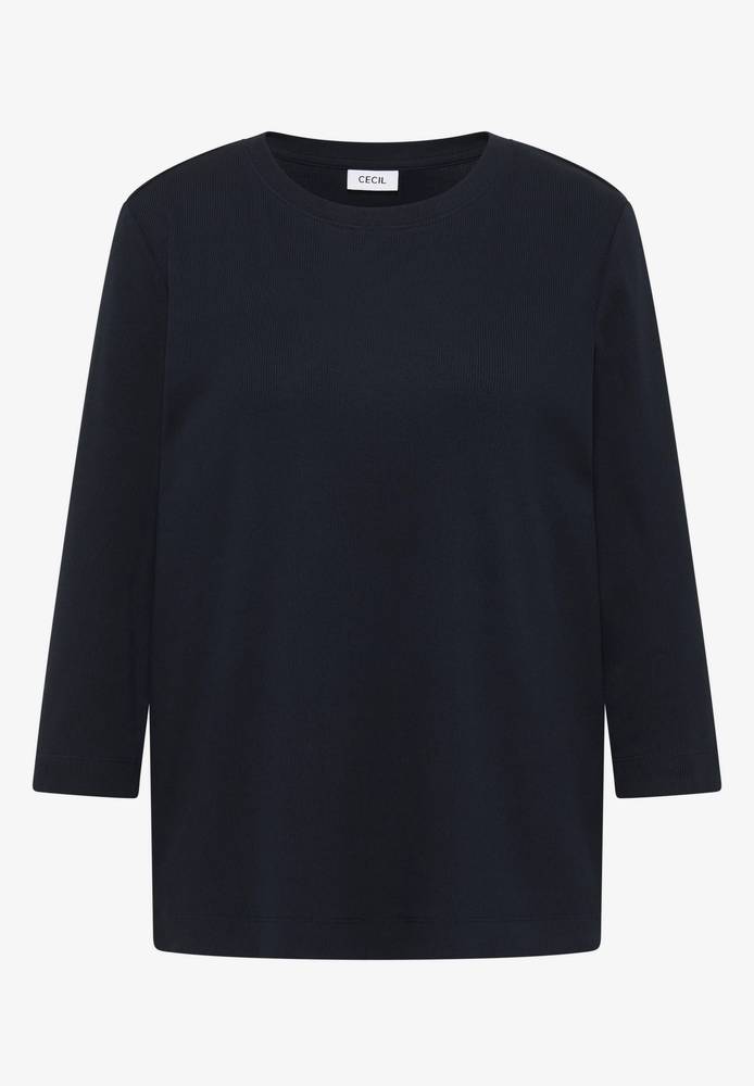 Cecil Maglietta A Maniche Lunghe Donna - Collo Alto In Morbida Viscosa Elasticizzata, Top Basic Comodo E Versatile Per L'inverno