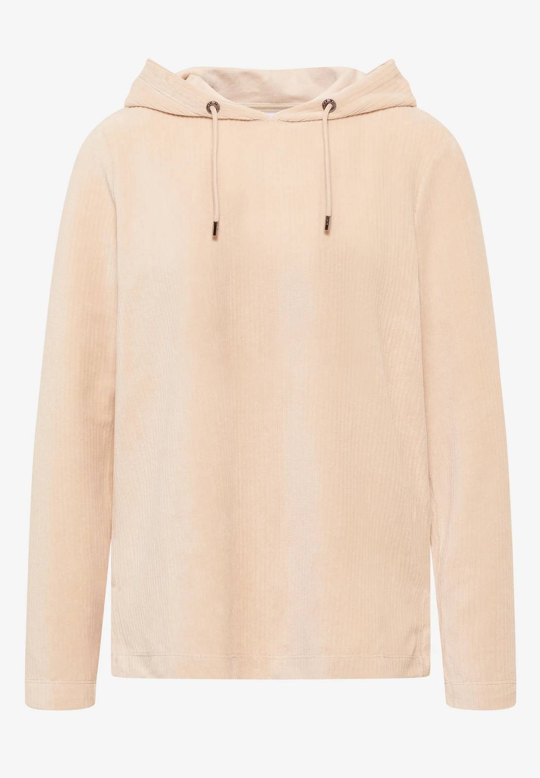 CECIL T-shirt à capuche large et froid Femme beige