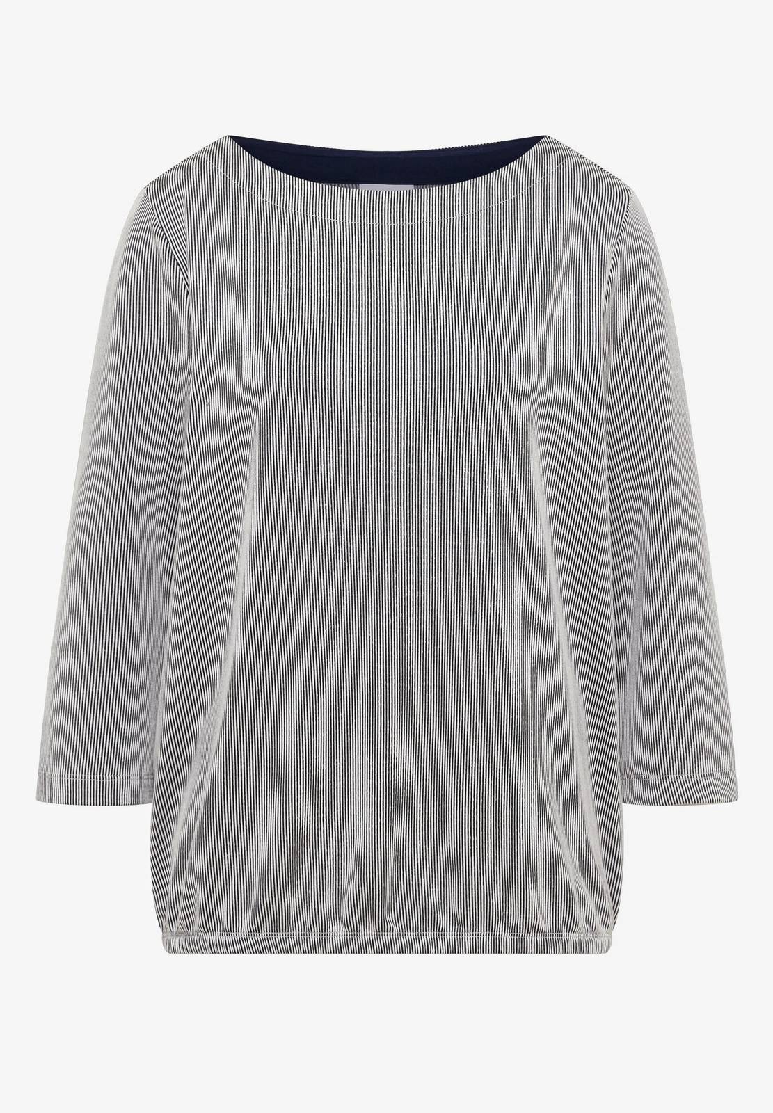 CECIL TOS Vertikal gestreiftes T-Shirt Damen blau